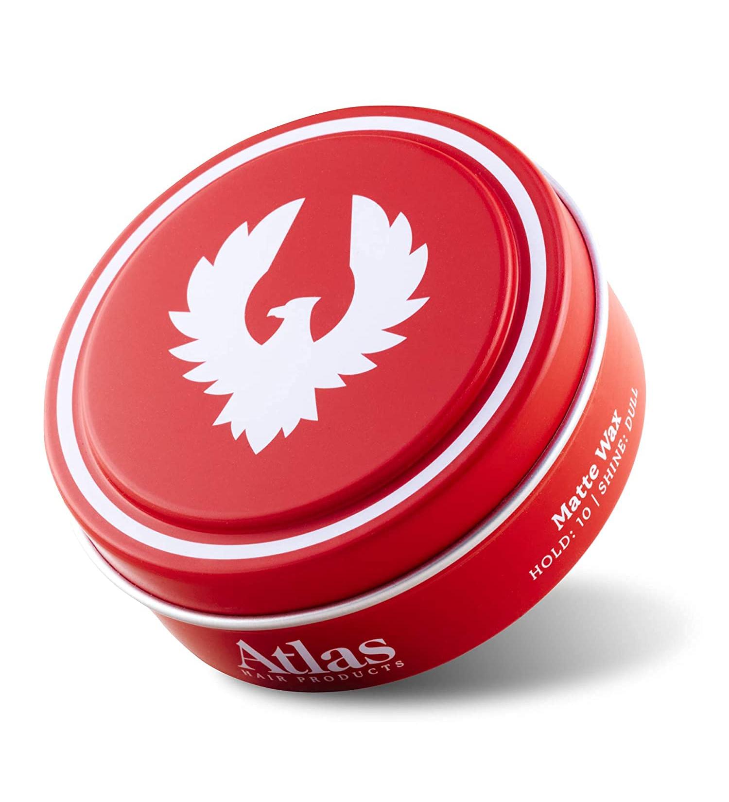 Atlas Matte Wax Pomade for Men | High Hold Hair Styling Product | Water Soluble | 2.4oz - Buy Online on SooperMarket.com