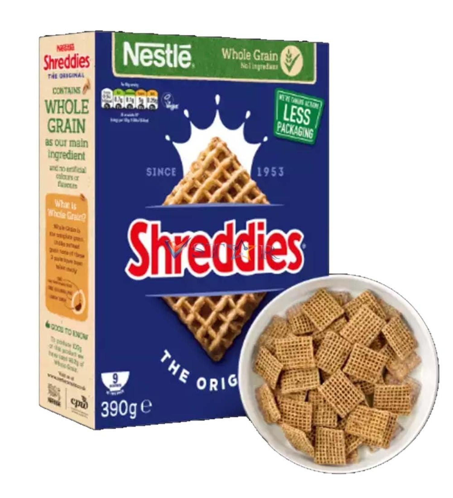 Shreddies The Original Breakfast Cereal Vegan WholeGrain 720g - Contains 5 Vitamins & Iron - Buy Online on SooperMarket.com