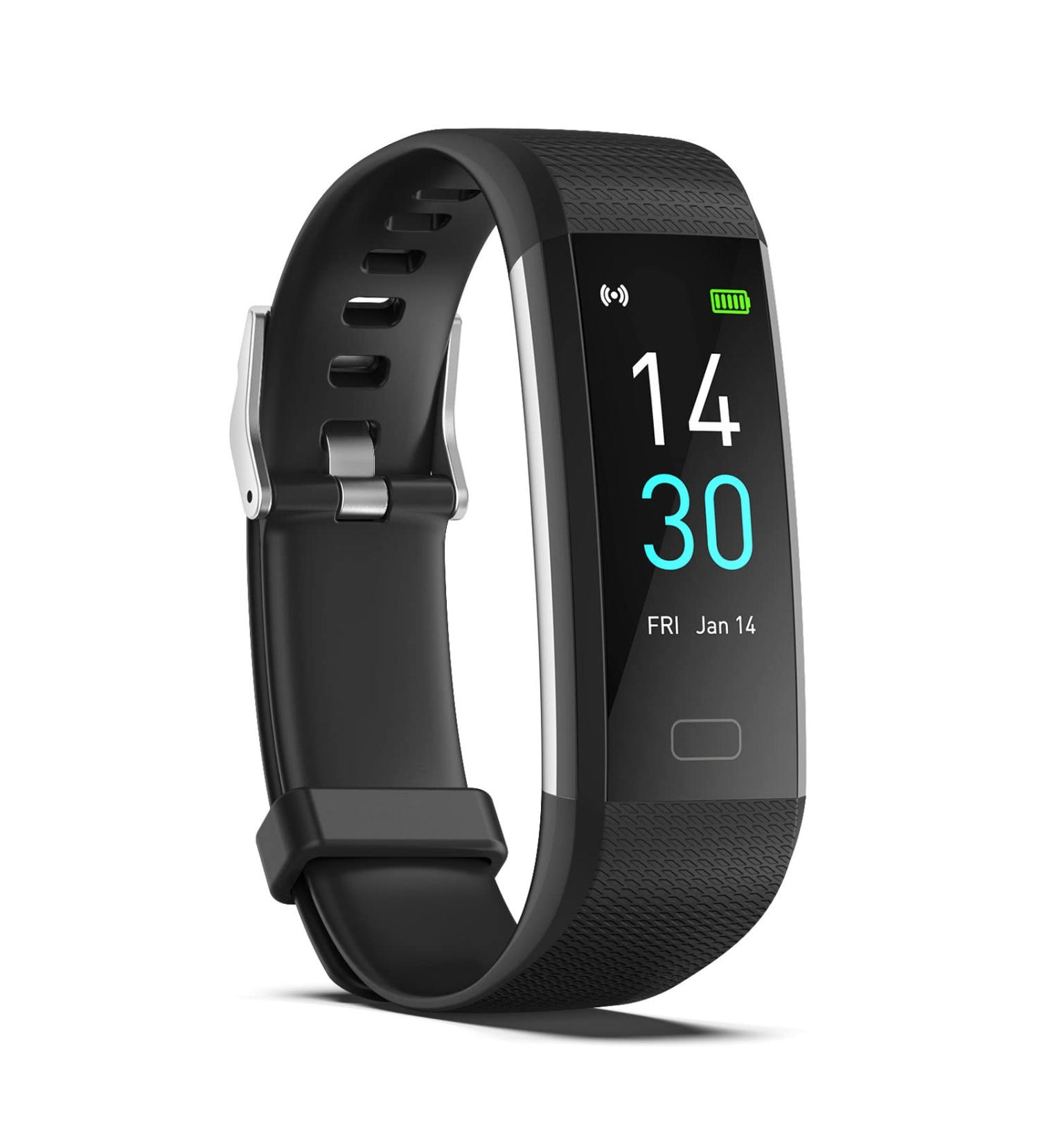 MLanYunS Fitness Tracker: Heart Rate, Sleep, Blood Pressure & Oxygen Monitor - Step Count, Calorie Activity Tracker - Smart Watch Bracelet for Adults - Black - Buy Online on SooperMarket.com