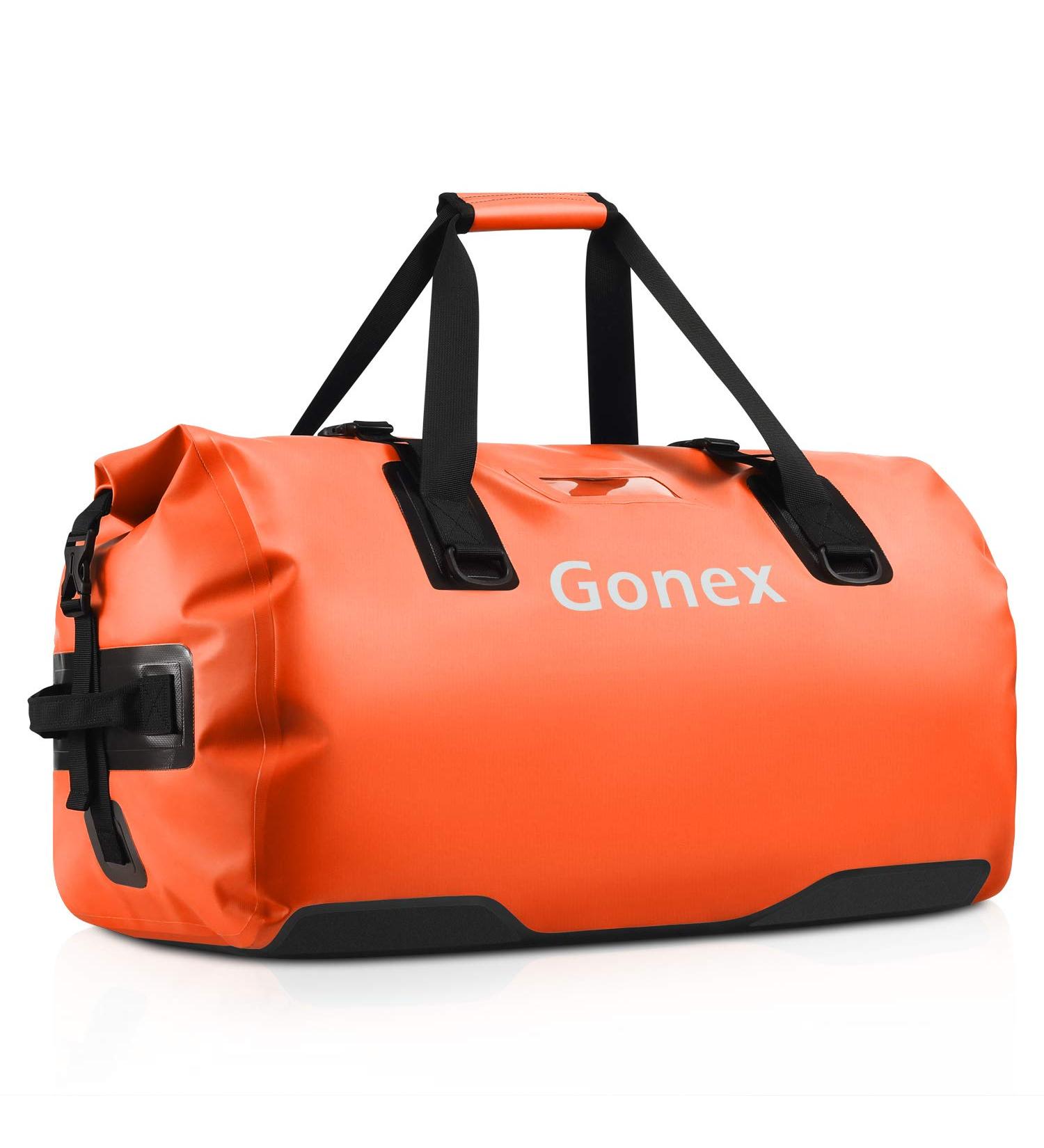 Gonex 80L Waterproof Duffle Bag for Travel, Kayaking & Boating - Orange - Buy Online on SooperMarket.com