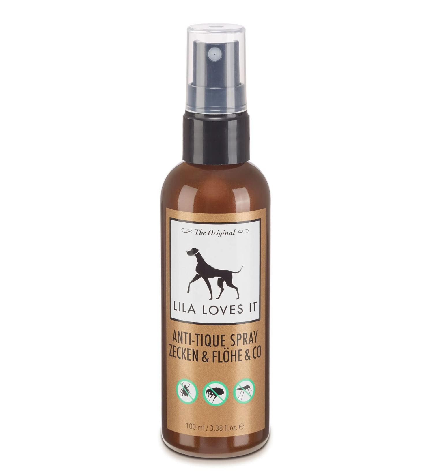 Lila Loves It Natural Insect Protection for Dogs | Anti-Tick Spray with Essential Oils | Effective Against Ticks Mosquitoes & Fleas | 100 ml - Buy Online on SooperMarket.com