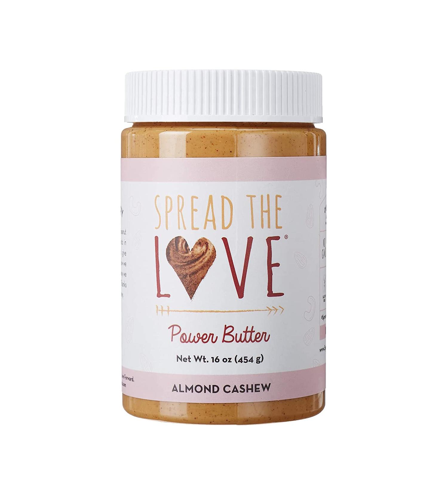 Spread The Love Power Butter - Almond Cashew 16 oz | Healthy Nut Butter - Buy Online on SooperMarket.com