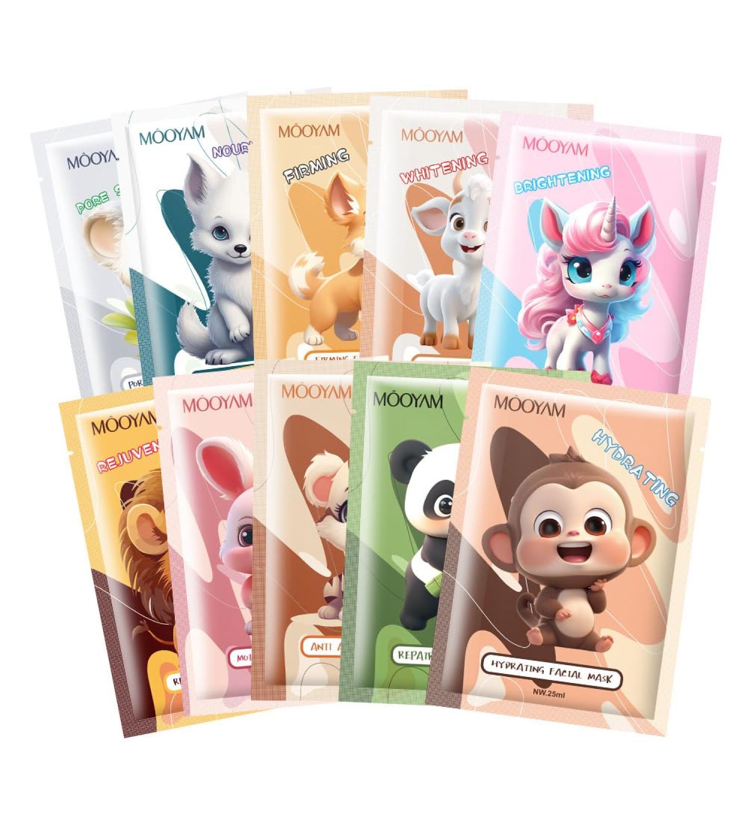 Cute Animal Mask Moisturising & Repairing Sheet Hyaluronic Acid Moisturising & Hydrating Mask - Buy Online on SooperMarket.com