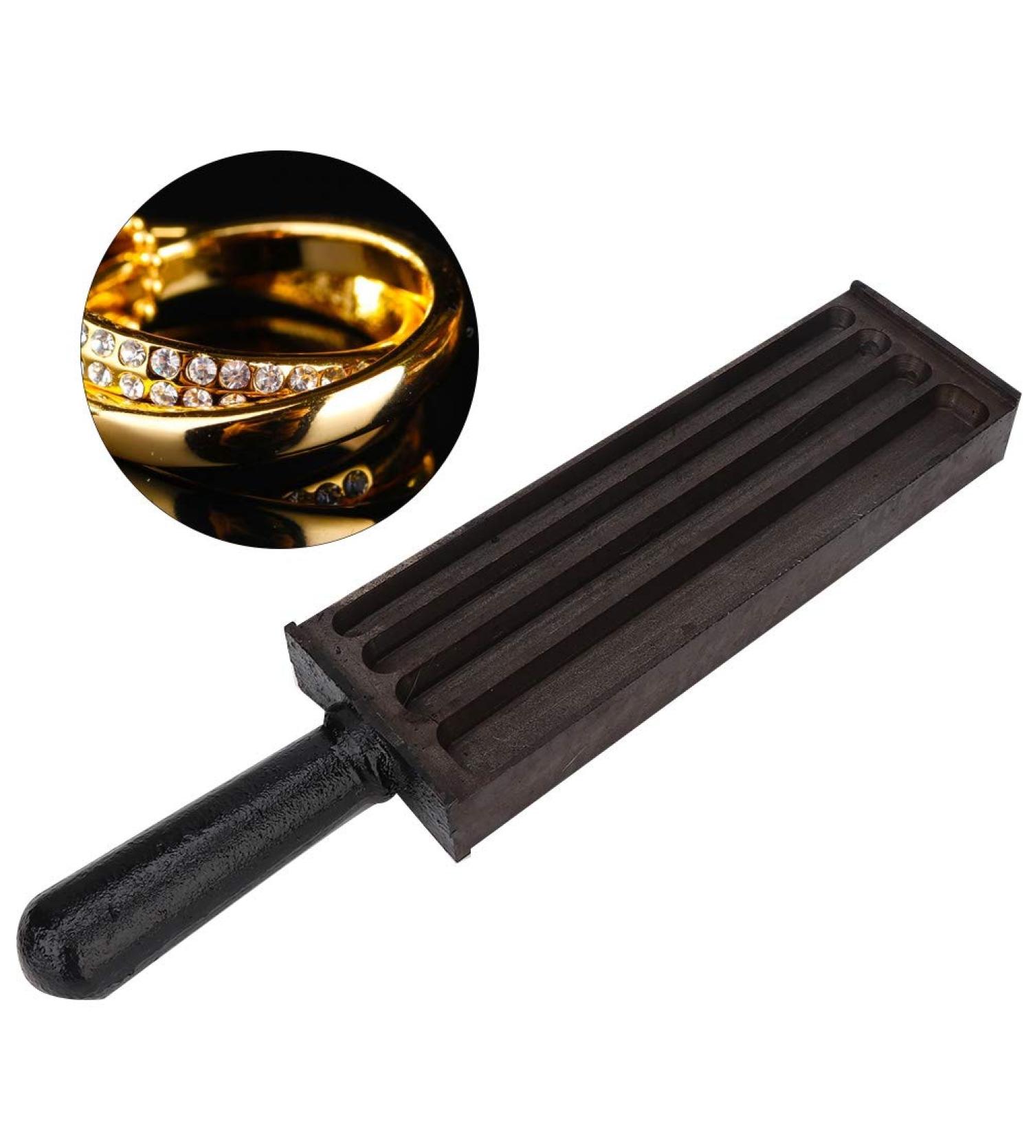 Ingot Mold for Gold, Silver, Copper, Aluminum, Brass | Metal Melting Crucibles and Moulds - Buy Online on SooperMarket.com
