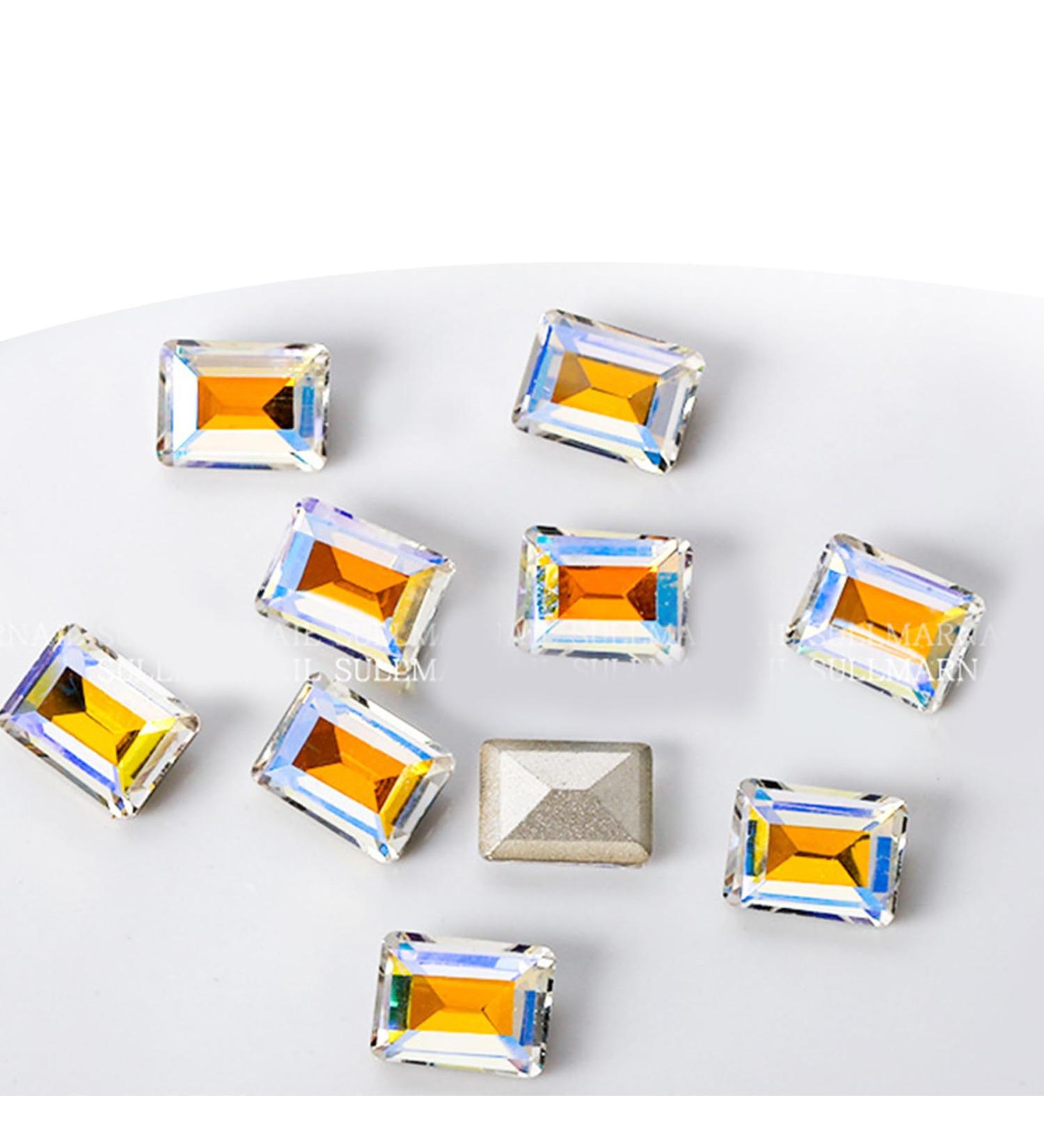 Crystal Nail Rhinestones Clear Nails Stones 10Pcs Pointed Back Rhinestones Diamond for Nail Art Supplies Nail Rhinestones and Kit Nail Rhinestones for Acrylic Nails Nail Rhinestones ND948 - Buy Online on SooperMarket.com