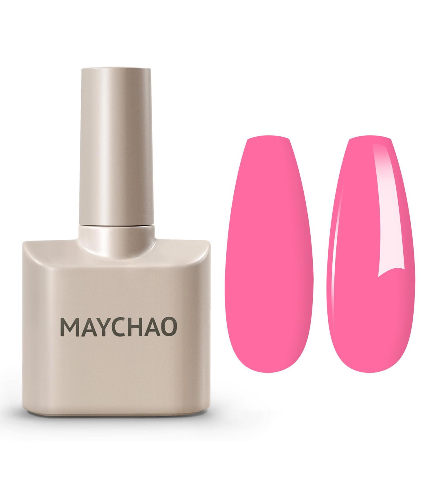MAYCHAO Pink Gel Nail Polish 1Pc Bubblegum Pink Gel Polish 15ML Soak Off UV LED Bright Pink Nail Polish Nail Art Starter Manicure Salon DIY at Home 0.5 OZ Barbie Pink - Buy Online on SooperMarket.com