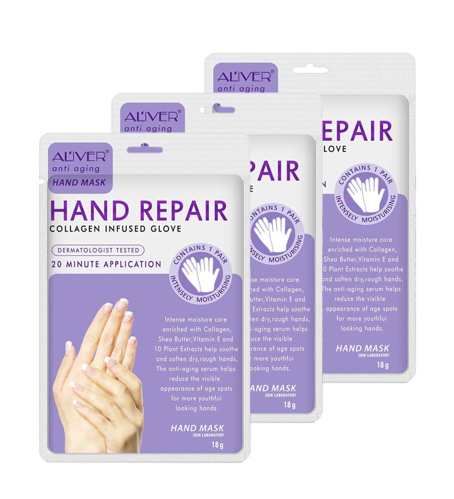 Iducen Hand Masks - 3 Pack | Nourishing & Hydrating Hand Care for All Skin Types | International Shipping Available - Buy Online on SooperMarket.com