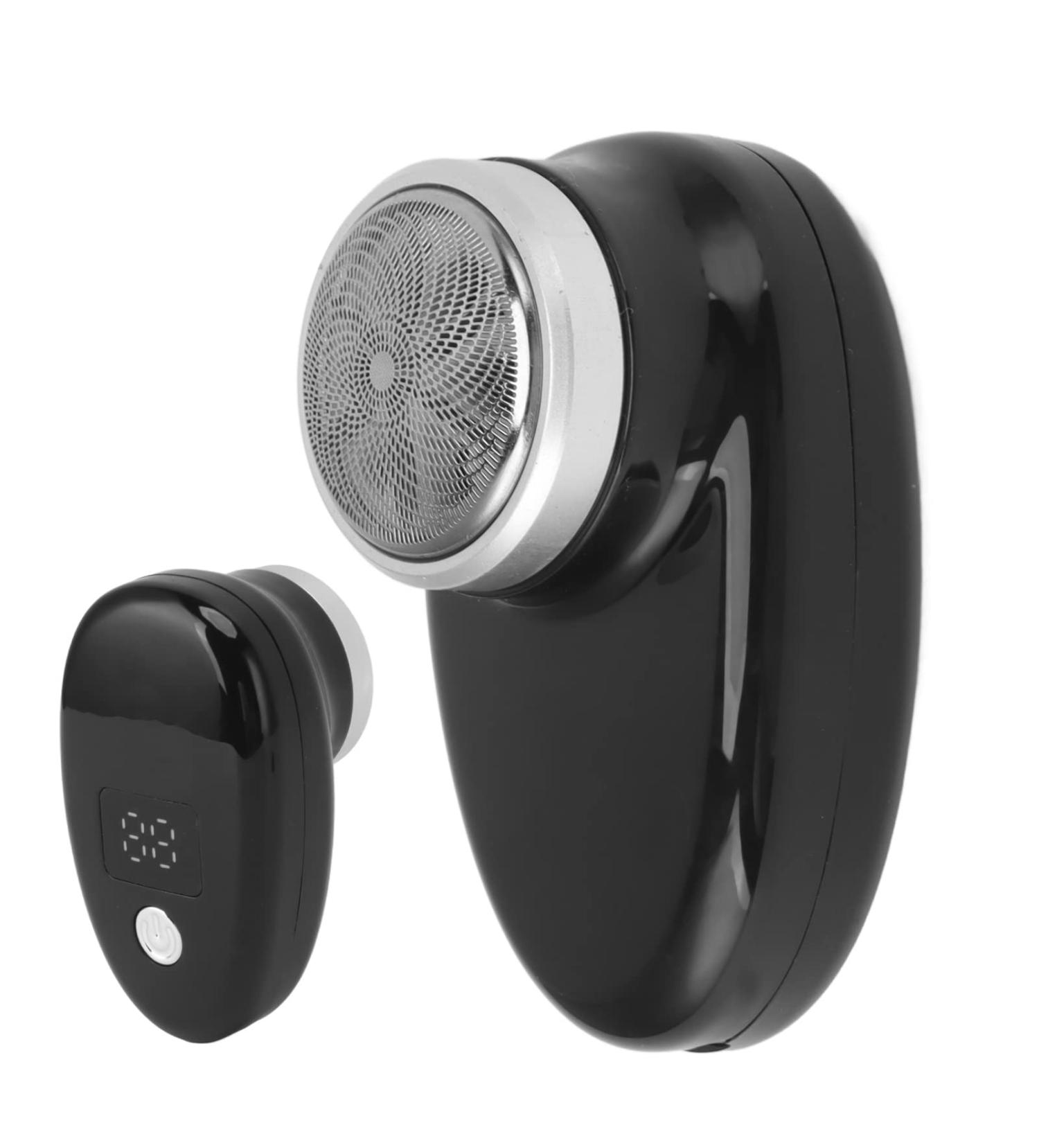Mini Electric Beard Trimmer Rotating Blade Hair Trimmer USB Charging Portable Trimmer Black - Buy Online on SooperMarket.com