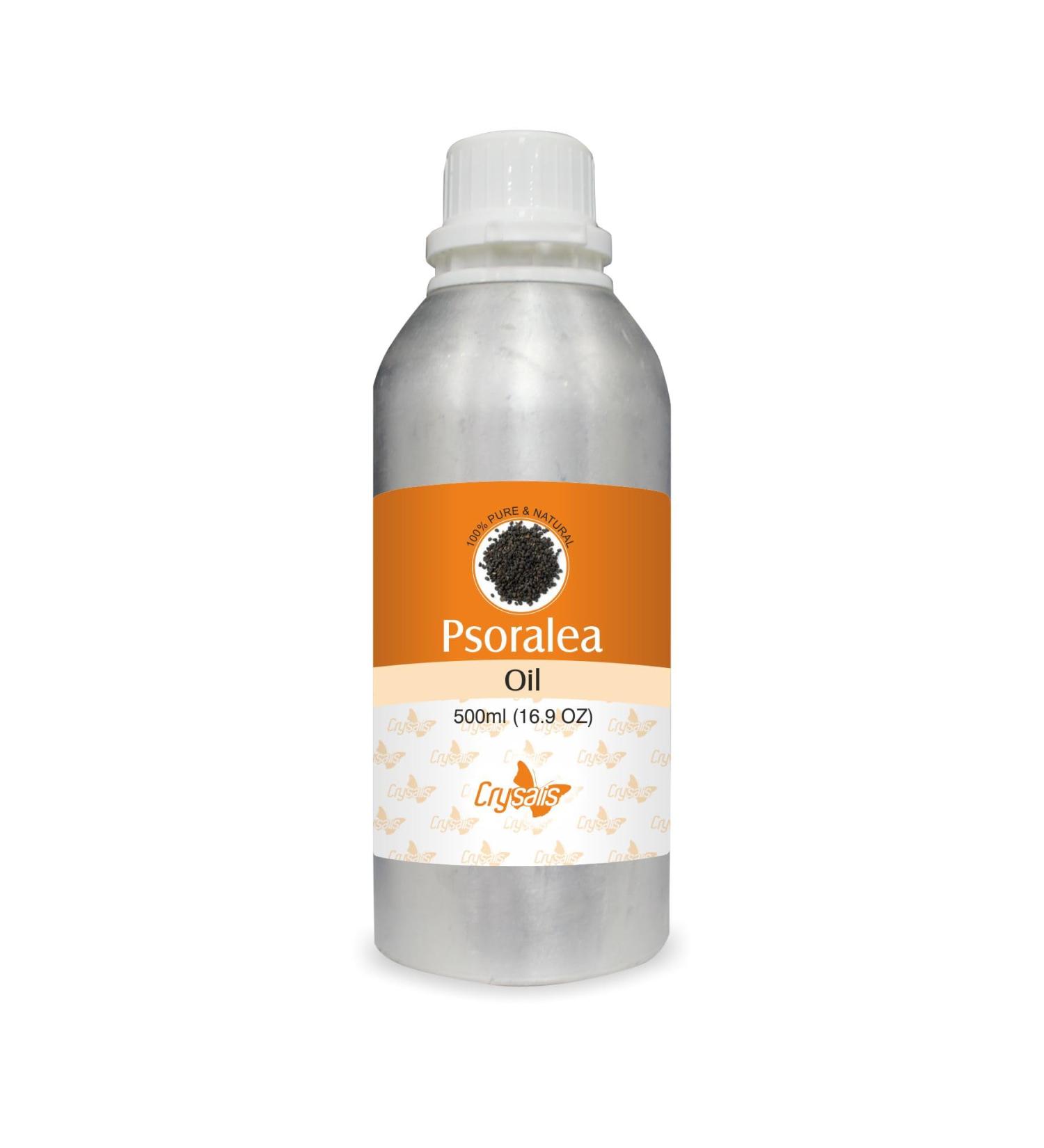 Crysalis Psoralea Pure Carrier Oil (Psoralea corylifolia) Cold Pressed Carrier Oil -500ml 500.00 ml (Pack of 1)