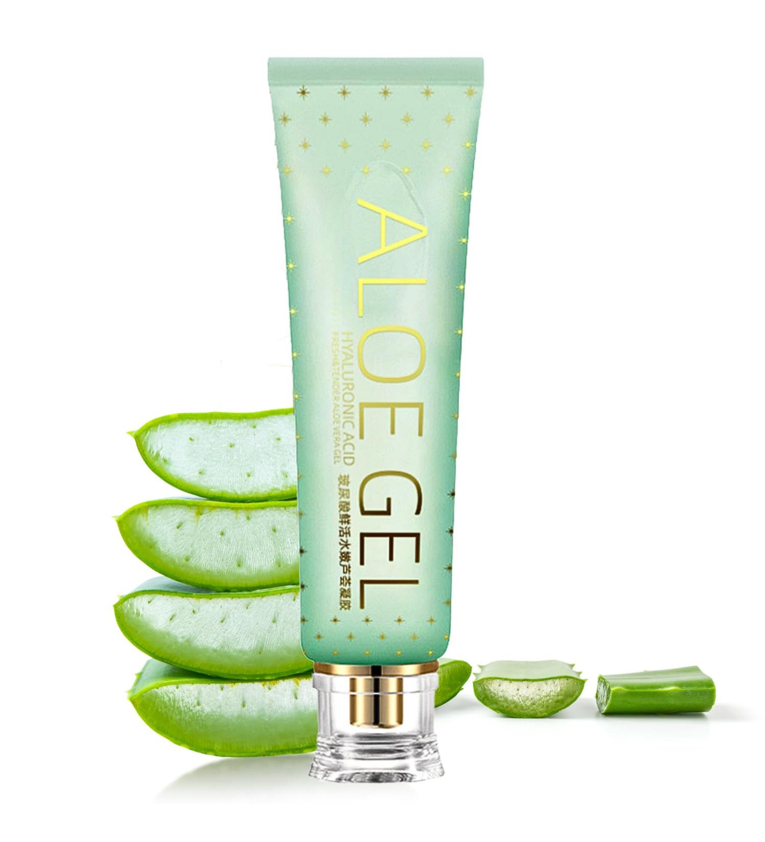 Natural Aloe Vera Gel for Face Pure Aloe Vera Gel Aloevera Gel for Skin Soothing Aloe Vera Face Gel for Women & Men Aloe Vera After Sun Body Face Care for Sunburn Repair Scars Restoring 160g - Buy Online on SooperMarket.com