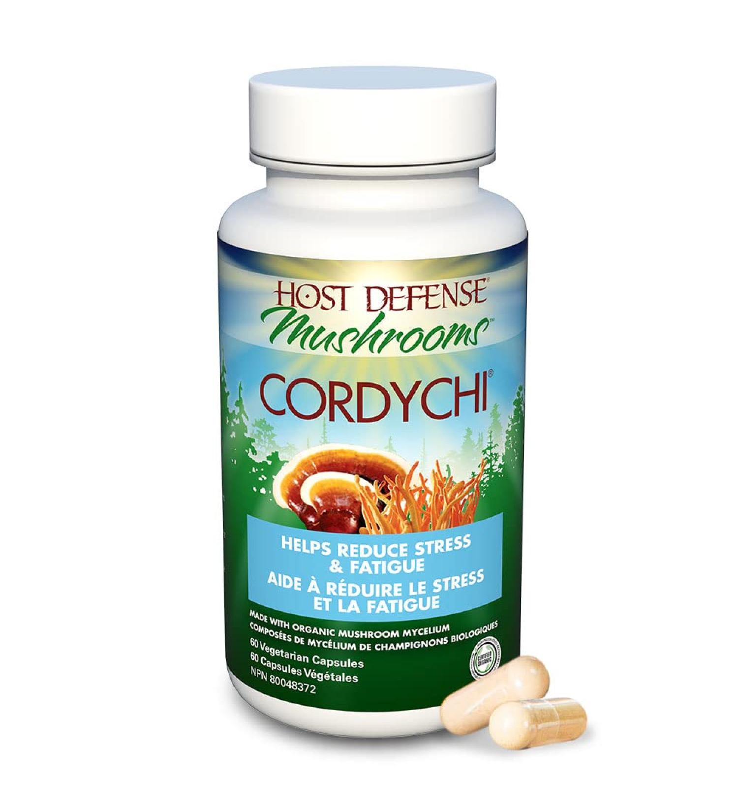 Host Defense Cordychi Reishi & Cordyceps Mushroom Complex Supplement 60 Capsules Immune Booster Support with 55% Polysaccharides & 1000mg Mushroom per Serving - Mushroom Blend Mushroom Supplements Mushroom Complex for Immune System Support 60 count (Pack  - Buy Online on SooperMarket.com