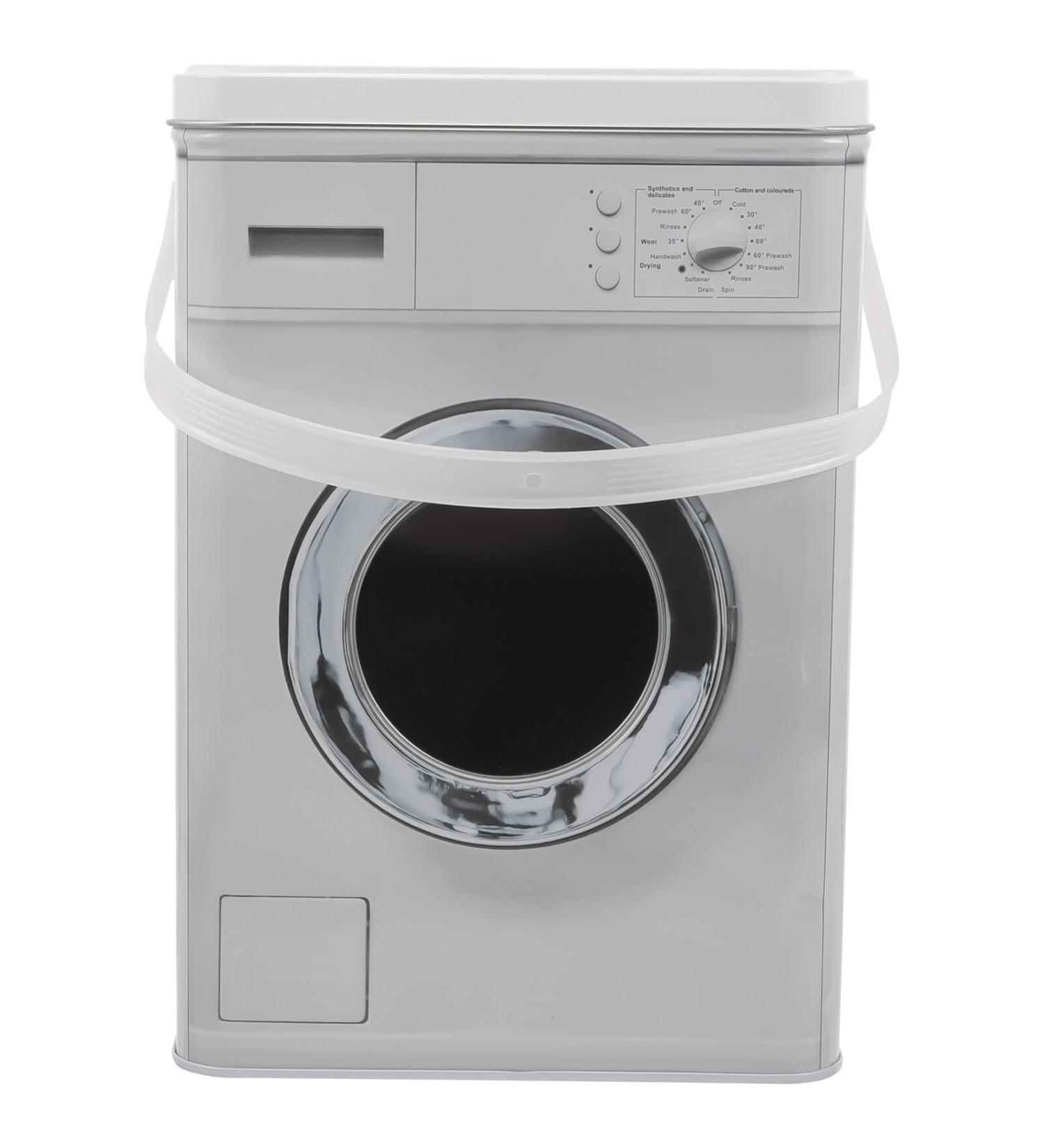VILLCASE Washing Machine Shaped Laundry Container Large Capacity Metal Box Laundry Tin For Case With Handle Washing Box - Buy Online on SooperMarket.com