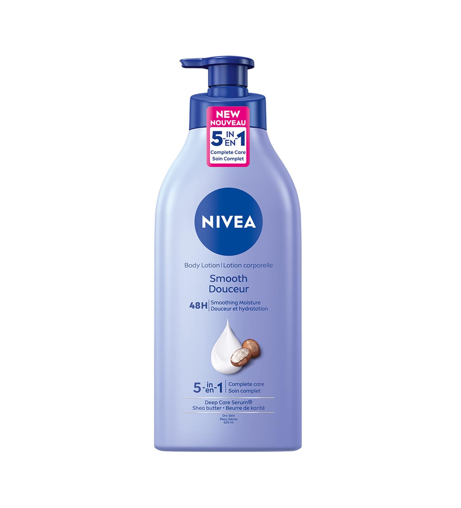 Nivea Smooth Irresistible Care Body Lotion 625mL - Shea Butter for Dry Skin | Buy Internationally - Buy Online on SooperMarket.com
