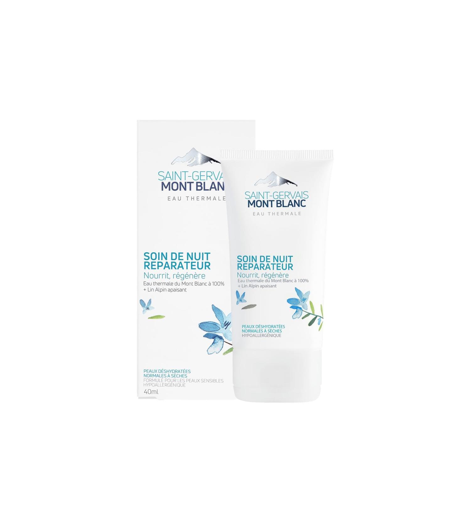 Saint-Gervais Mont Blanc - Regenerating Nourishing Night Care - Dry to Very Dry Skin - 40 ml - Buy Online on SooperMarket.com