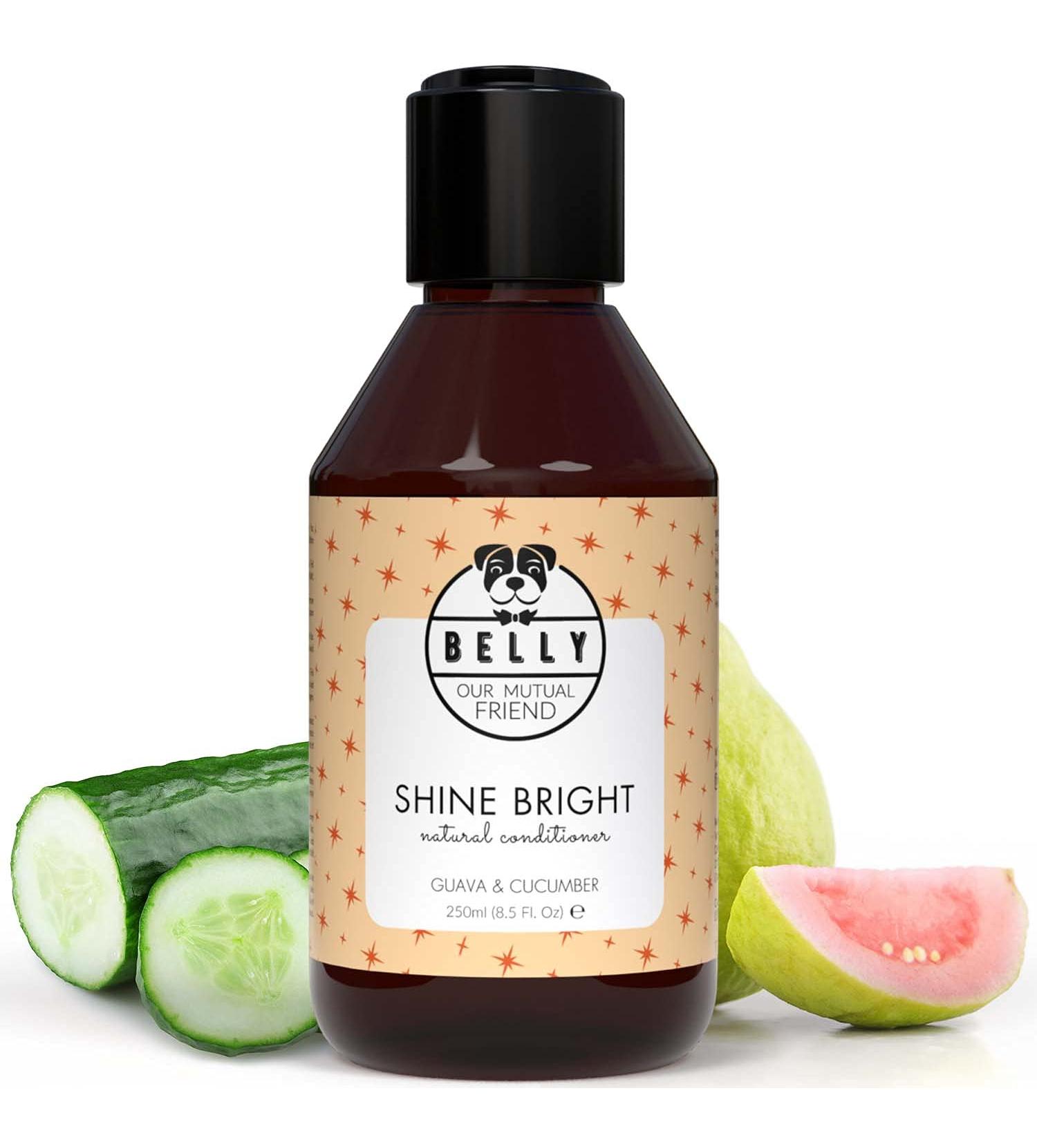 Buy Belly Vegan Dog Shampoo & Conditioner - 250ml | Guava & Cucumber - Long Hair & Odor Control for Dogs & Puppies - Buy Online on SooperMarket.com