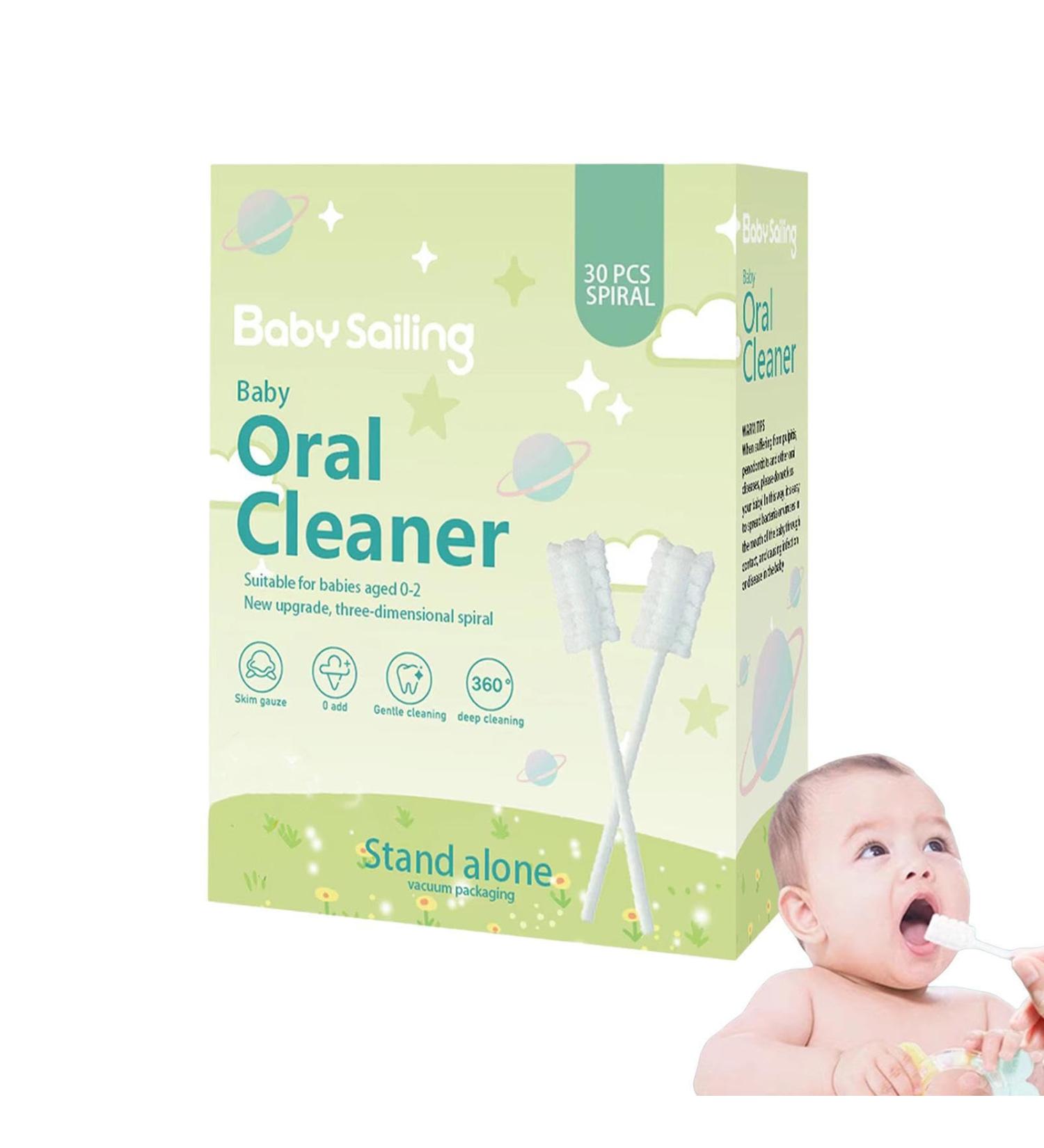 Boiler Mouth Cleaner for Newborns - Tongue & Mull Cleaner Toothbrush - 30 Pieces for Home Travel & Outdoor Use - Buy Online on SooperMarket.com