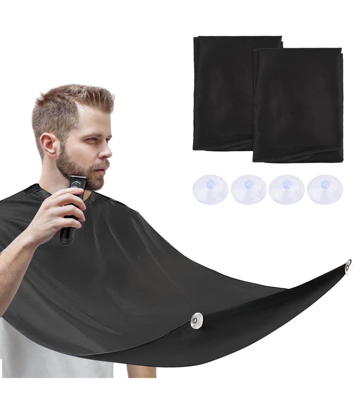Catime Beard Shave Apron Set - Waterproof Black & White Cloak for Men | Ideal Razor Gifts - Buy Online on SooperMarket.com