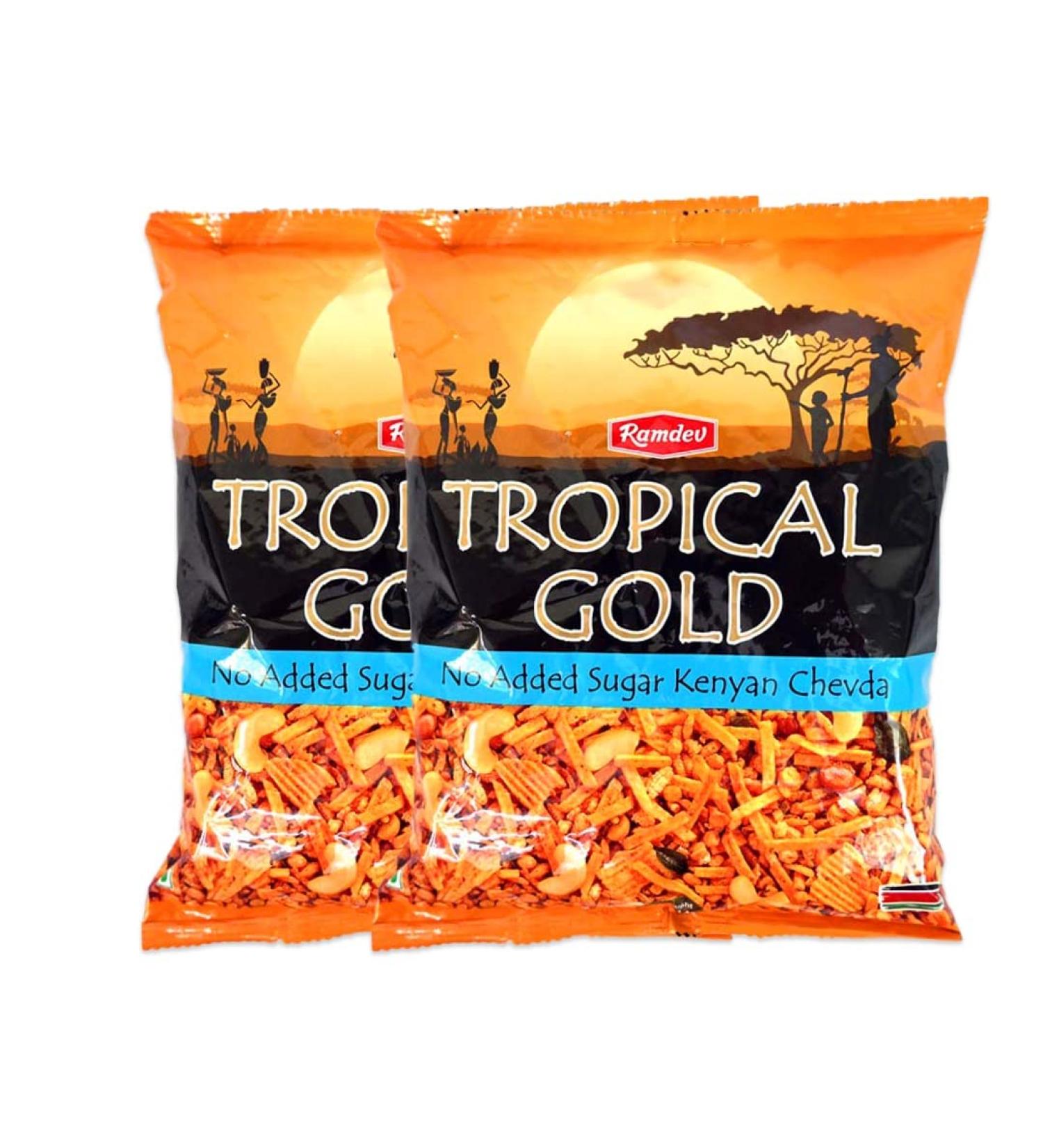 Ramdev | Tropical Gold Kenyan Chevda | 400G | Indian Origin | Tasty and Healthy (Pack of 2) Chevda 2 Pack