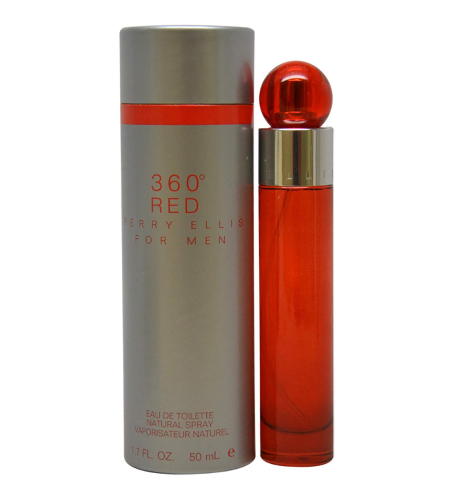 Perry Ellis 360 Red Men Eau De Toilette Spray, 1.7 Ounce, 1.7 Fl. Oz 1.7 Fl Oz (Pack of 1)