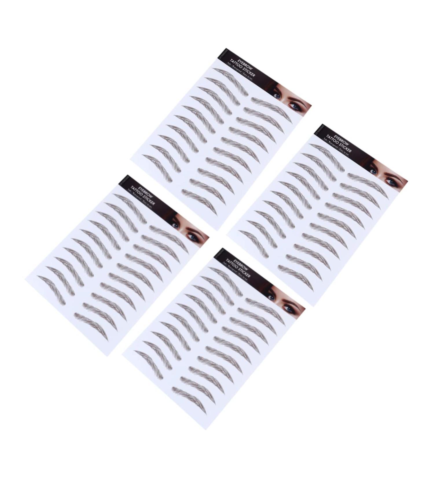 Gogogmee Authentic Eyebrows 4pcs Eyebrow Stickers Waterproof Stickers Hair-like Eyebrows Water Transfer Eyebrow Sticker Cosmetic - Buy Online on SooperMarket.com