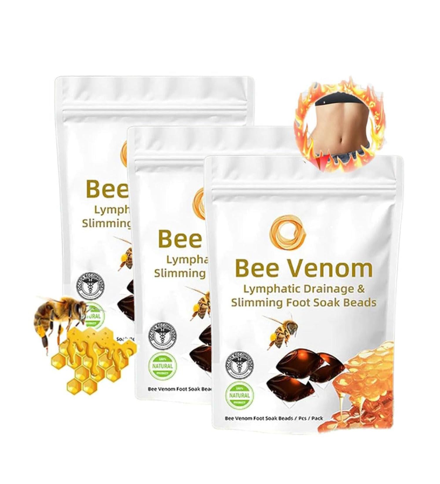 Lukmlca Bee Venom Foot Soak Lukmlca Bee Venom Lymphatic Drainage & Slimming Foot Soak Beads Lukmlca Bee Venom Lymphatic Drainage Foot Soak Lumicka Bee Venom Foot Soak (3 bags) - Buy Online on SooperMarket.com