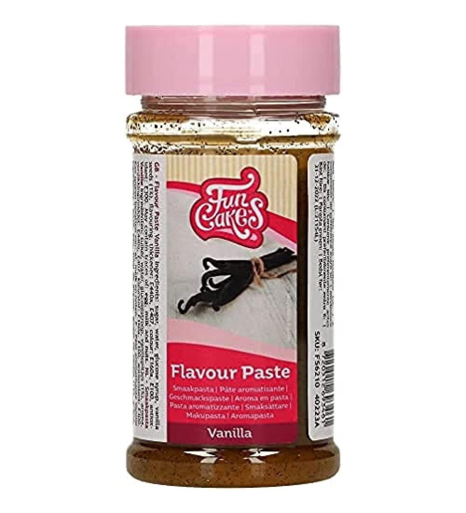 Funcakes taste touch vanilla: food paste great taste perfect for decorating cakes suitable for dough and fillings.100 g.