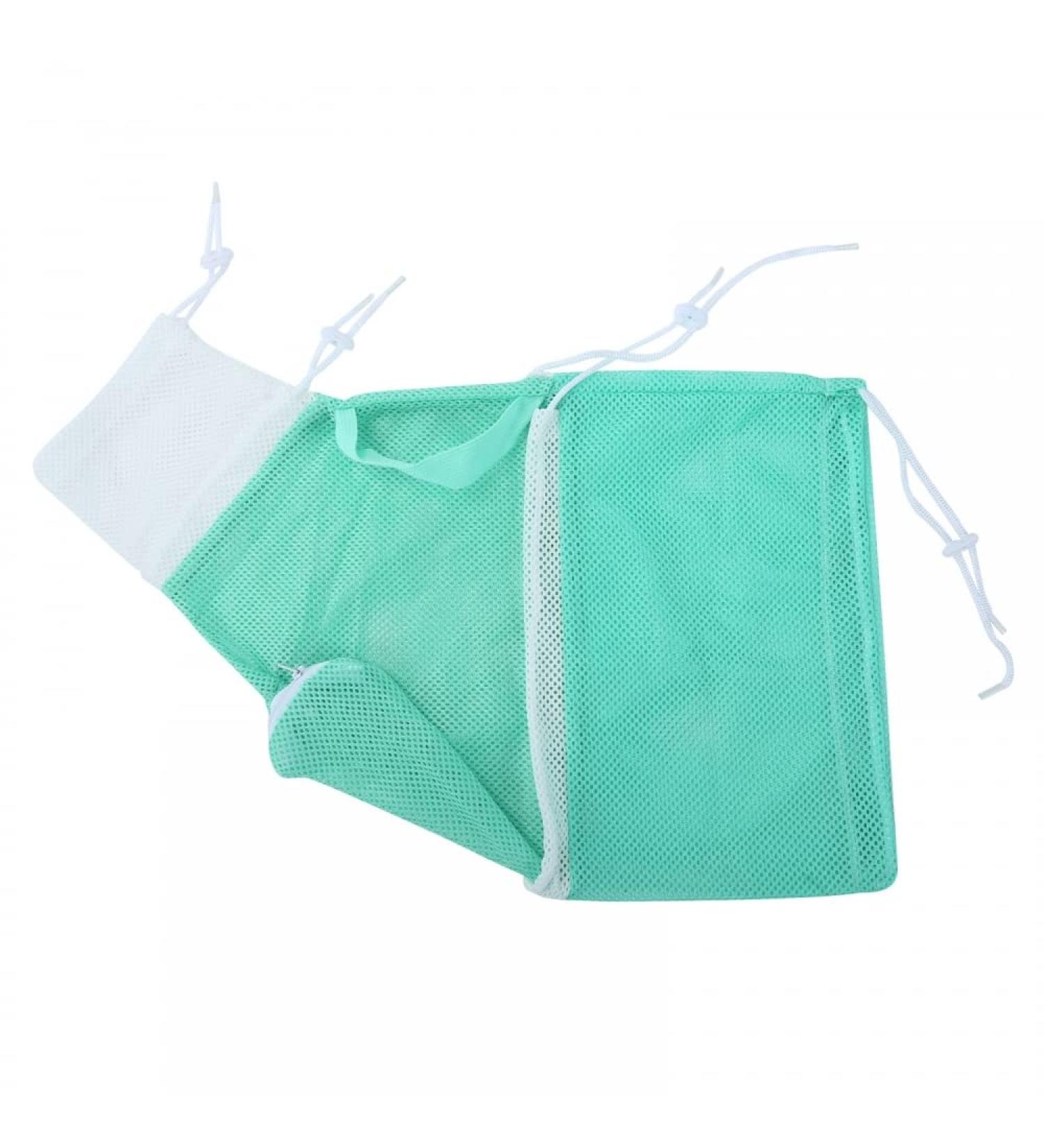 Buy Mioyoow Cat Bathing Bag - Breathable Adjustable Mesh Bag for Kittens | Perfect for Bathing Nail Cutting & Ear Cleaning | Green & White - Buy Online on SooperMarket.com
