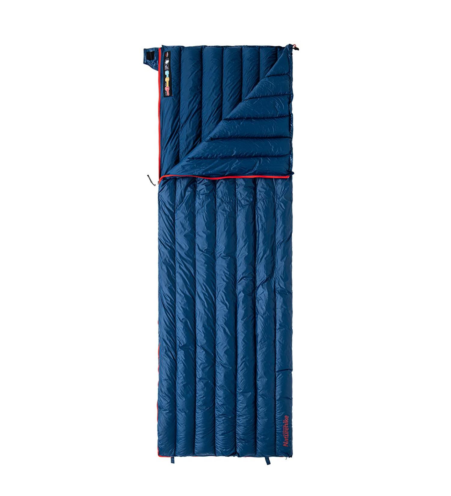 Naturehike 1.26lbs Ultralight 800 Fill Power Goose Down Sleeping Bag - Compact & Lightweight Envelope Sleeping Bag for Hiking/Camping - Dark Blue - Buy Online on SooperMarket.com