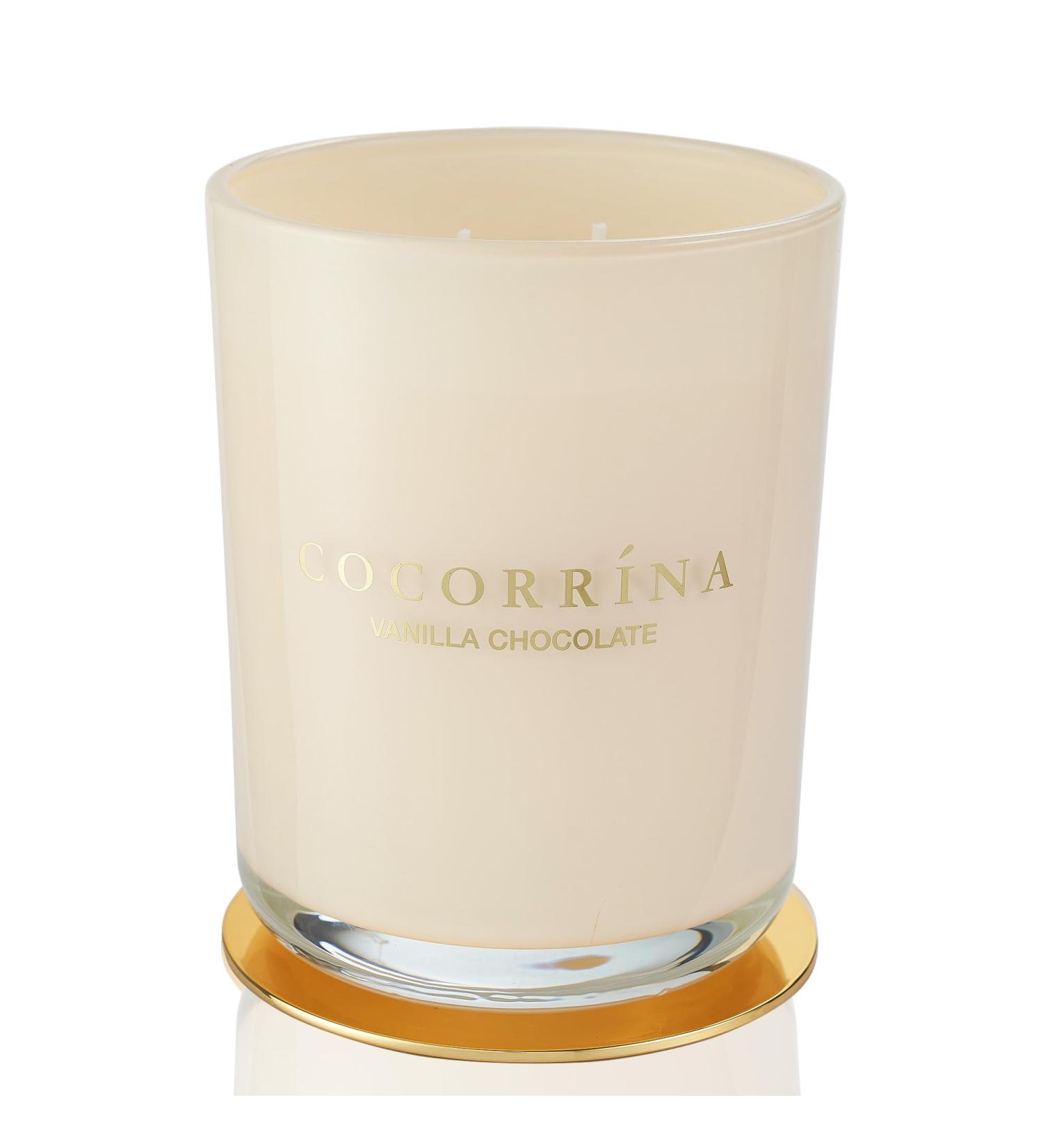 Cocorr na Vanilla Chocolate Candle | Soy Wax | 46 Hours Burn Time | 2 Wick Glass Candle | Perfect Christmas Gift | 420g - Buy Online on SooperMarket.com