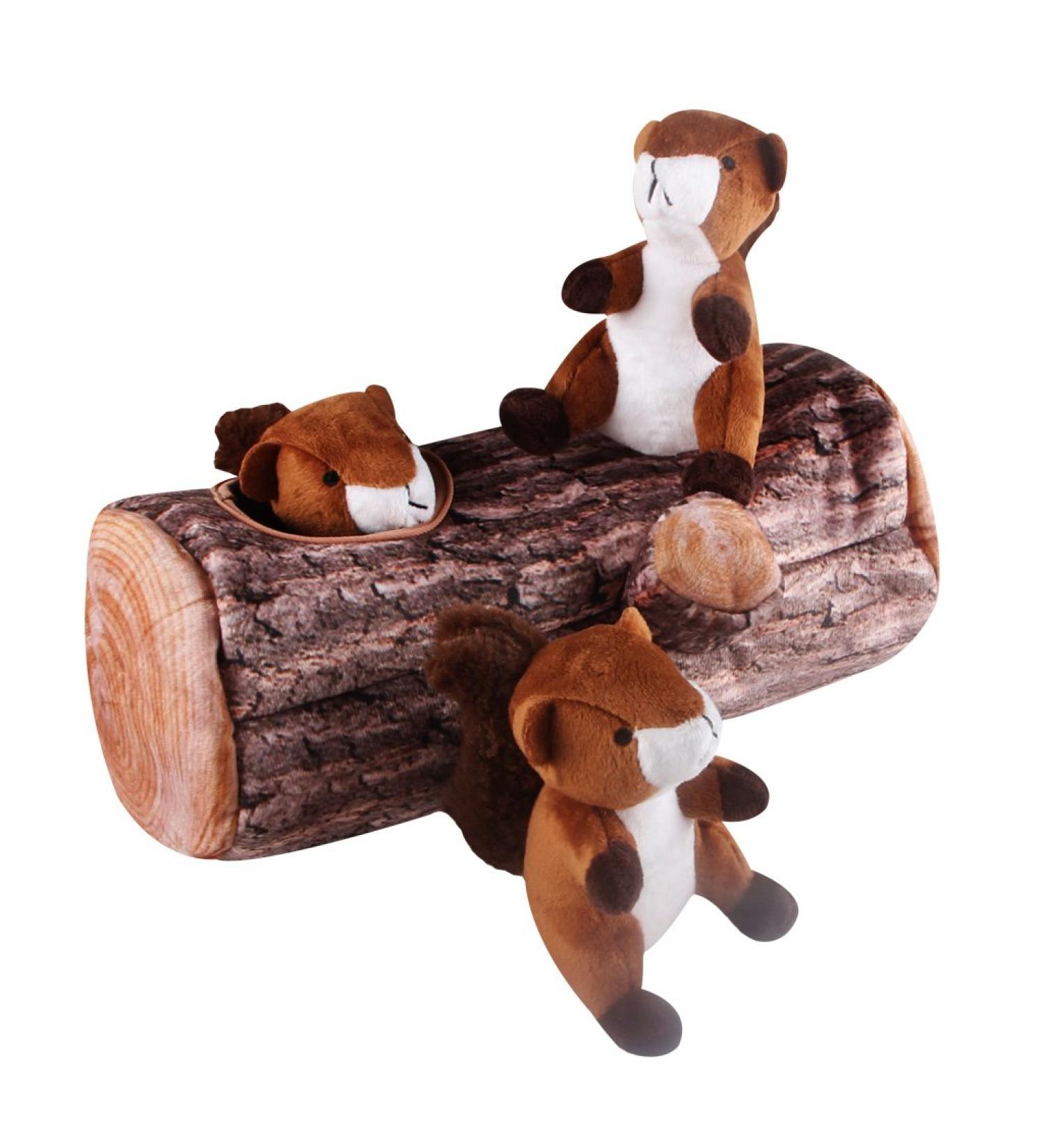 IFOYO Squeak Dog Toy - Durable Squirrel Hide and Seek Puzzle Plush Toy for Small/Medium Dogs - Buy Online on SooperMarket.com