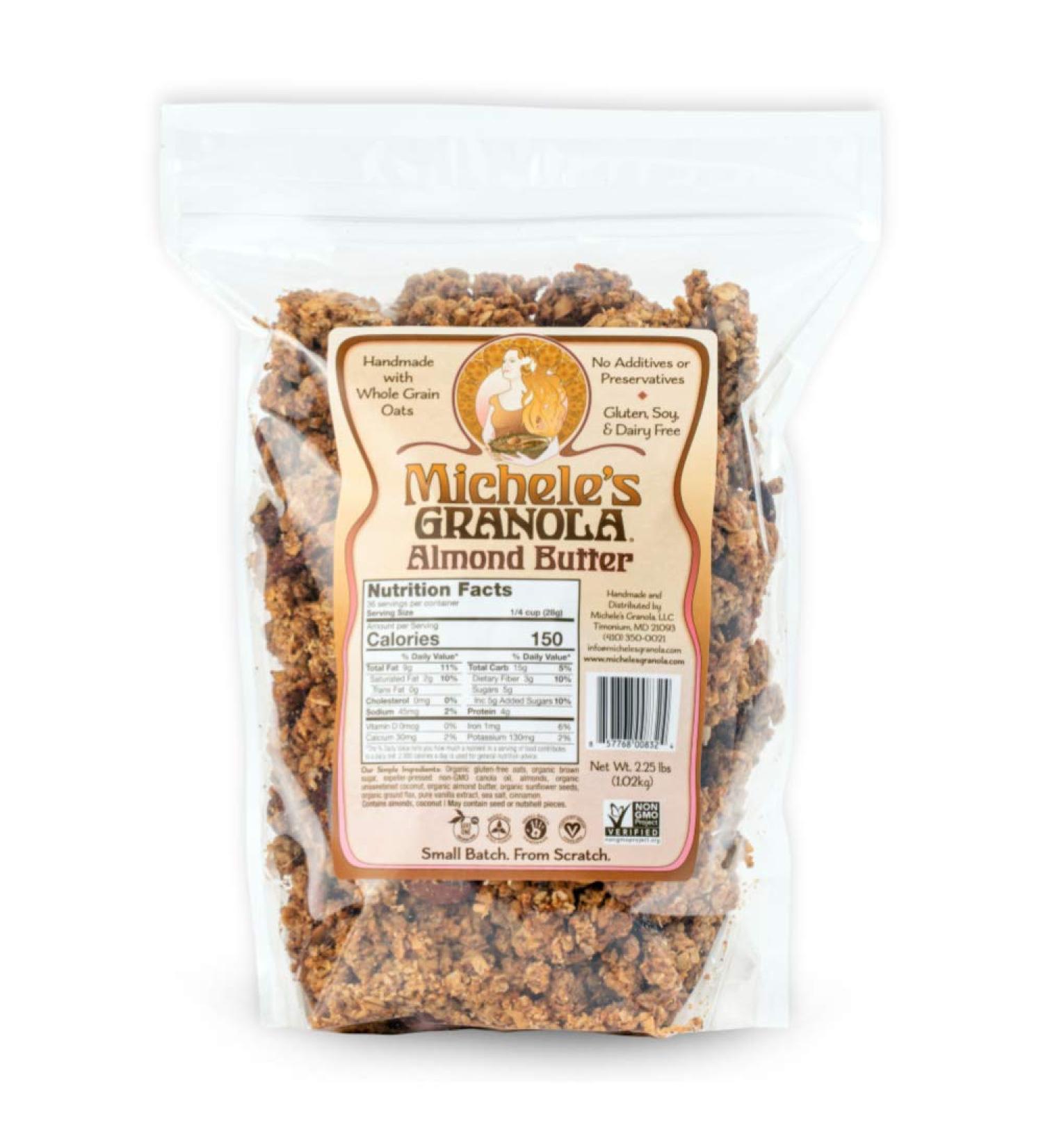 Michele's Granola Almond Butter | Gluten-Free & Non-GMO | 2.25 LB Bulk Bag - Buy Online on SooperMarket.com