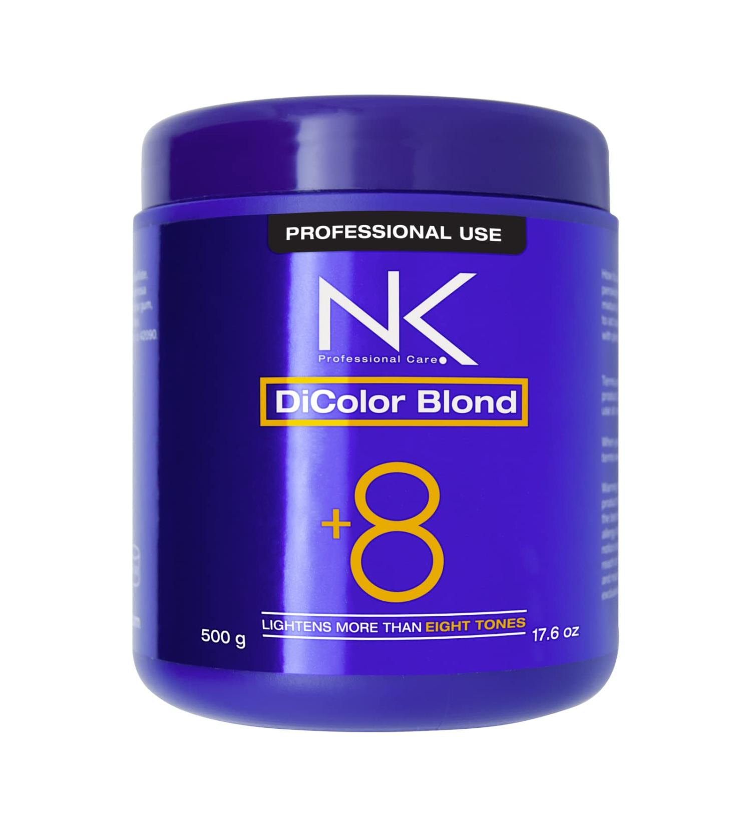 NK Professional Care DiColor Blonde - 500g Bleaching Powder | Hair Lightener Lightens +8 Shades Damage-Free - Buy Online on SooperMarket.com