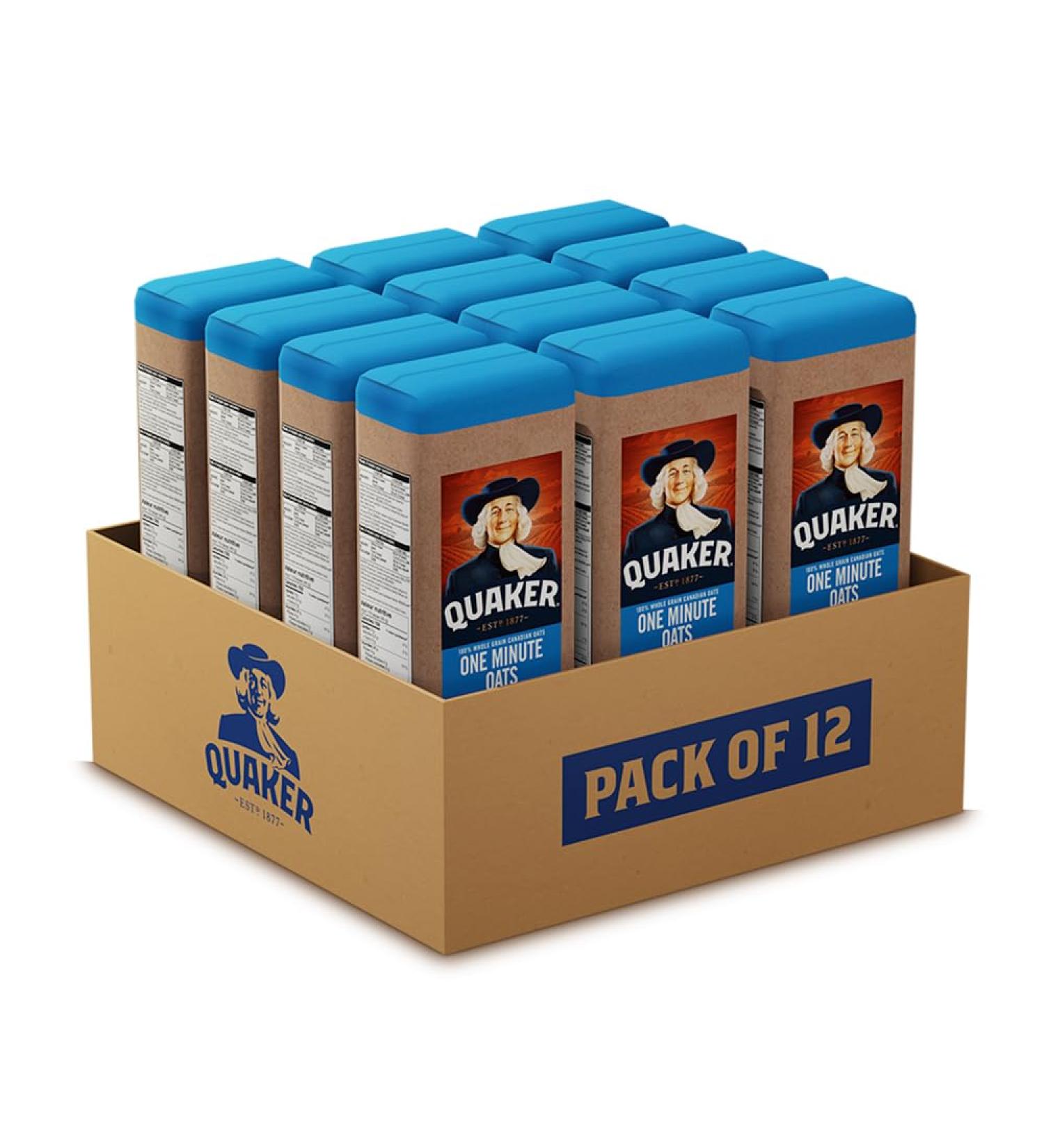 Quaker One Minute Oats Multi-Pack 900g (Pack of 12) - Buy Online on SooperMarket.com