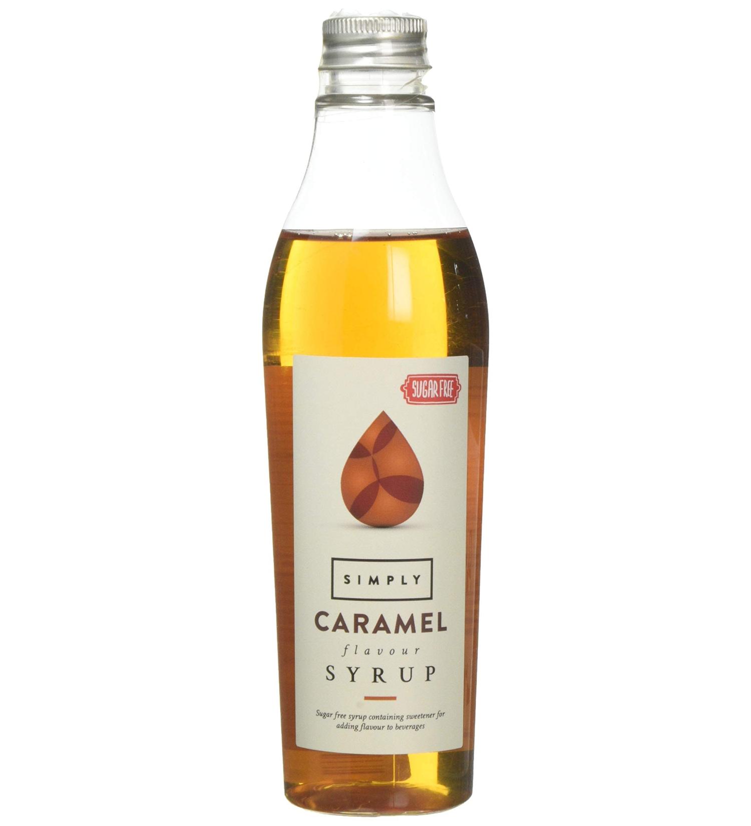 Sugar Free Caramel Syrup - Low Calorie, Vegan & Nut Free (250ml) - Ideal for Coffee, Cocktails & Baking - Buy Online on SooperMarket.com