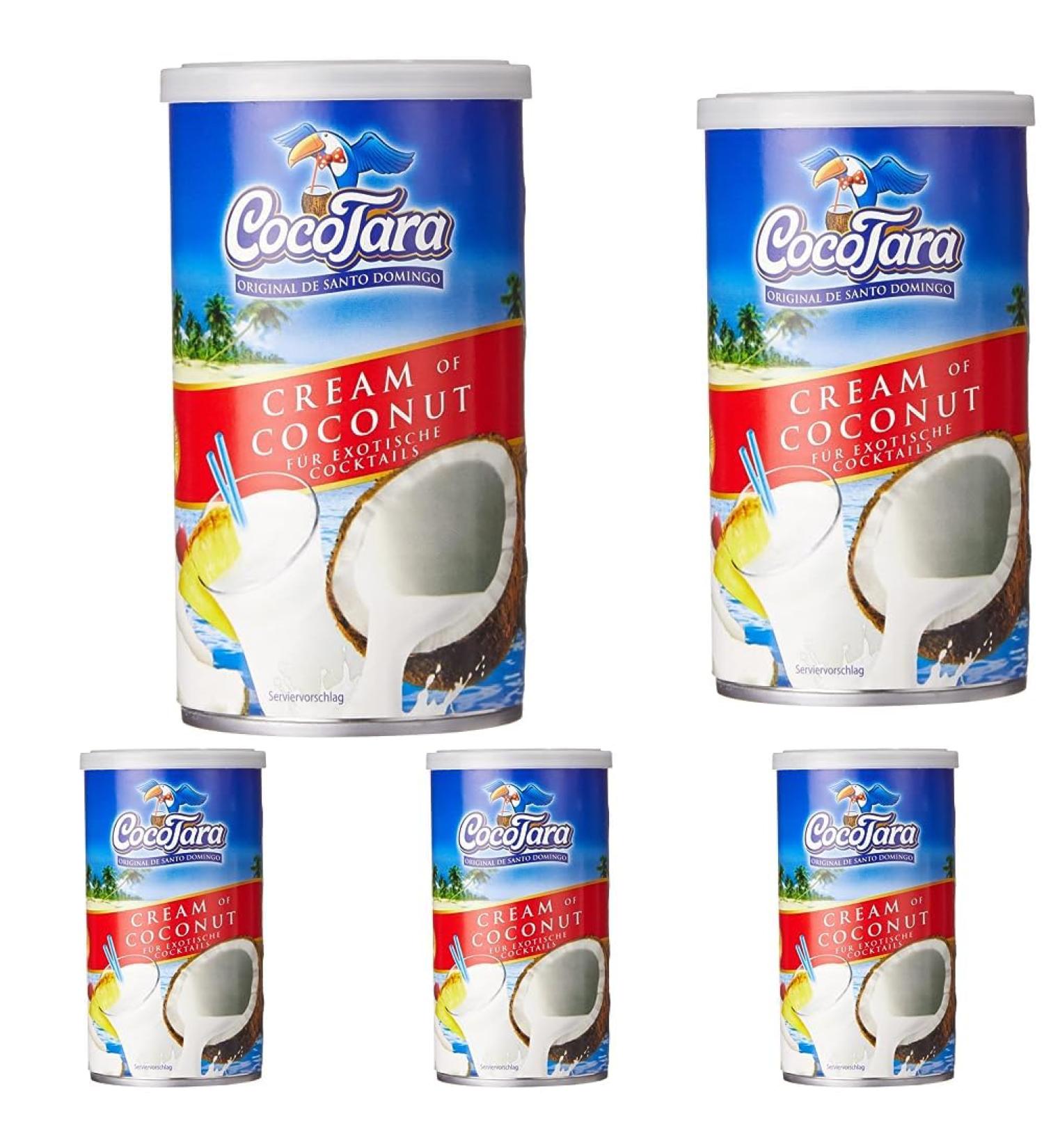 Coco Tara Cream of Coconut - 330 ml Pack of 5 | Premium Coconut Cream for Cooking & Baking - International Shipping Available - Buy Online on SooperMarket.com