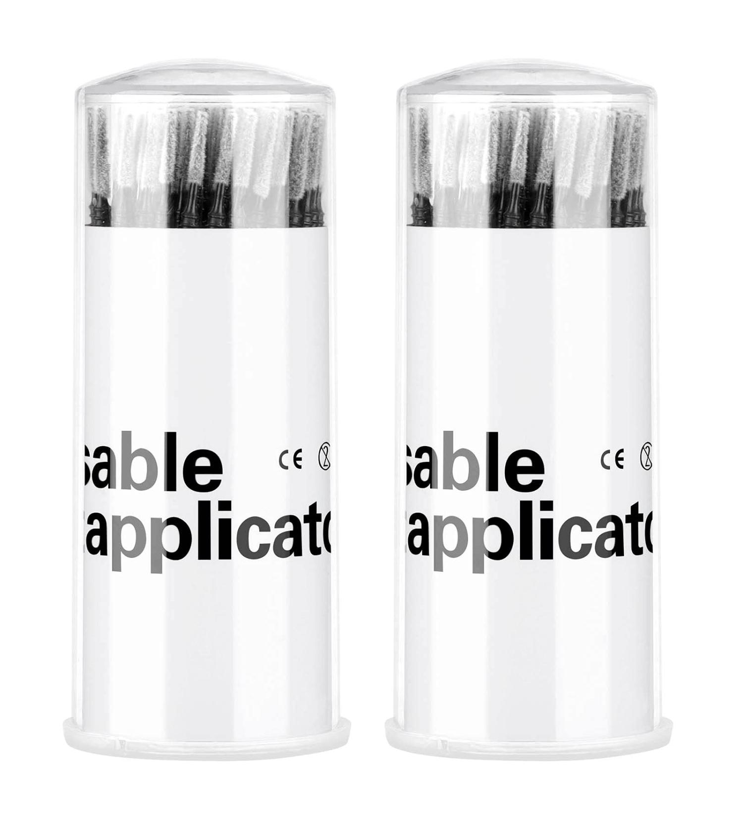 Dming 200PCS Micro Applicators Brushes - Black Mini Cotton Swabs for Eyelash Extensions & Makeup - Disposable Microswabs for Glue Removal and Lash Care - Buy Online on SooperMarket.com
