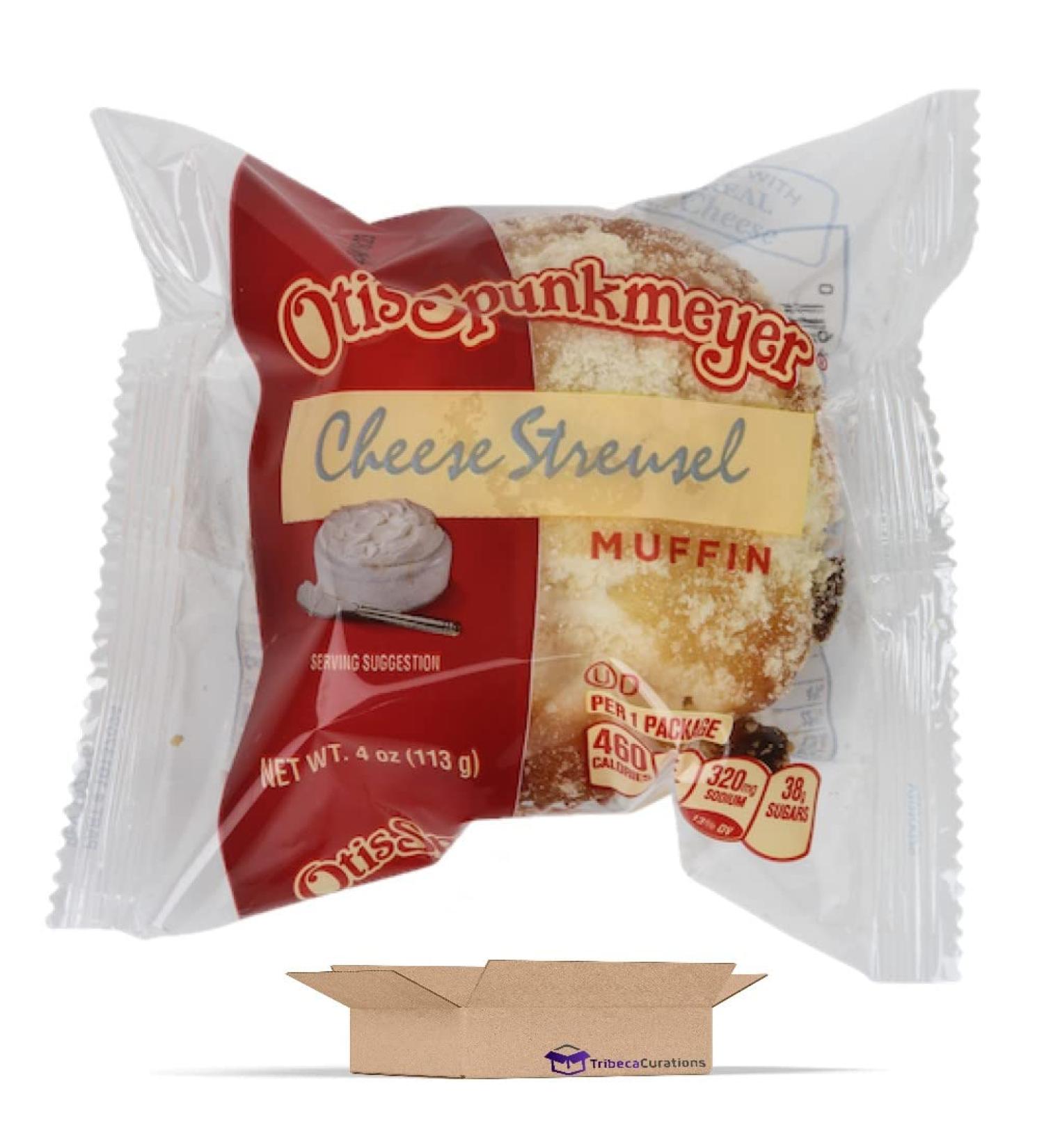 Otis Spunkmeyer Cheese Streusel Muffins - 4 oz Each, Individually Wrapped, Pack of 12 - Buy Online on SooperMarket.com