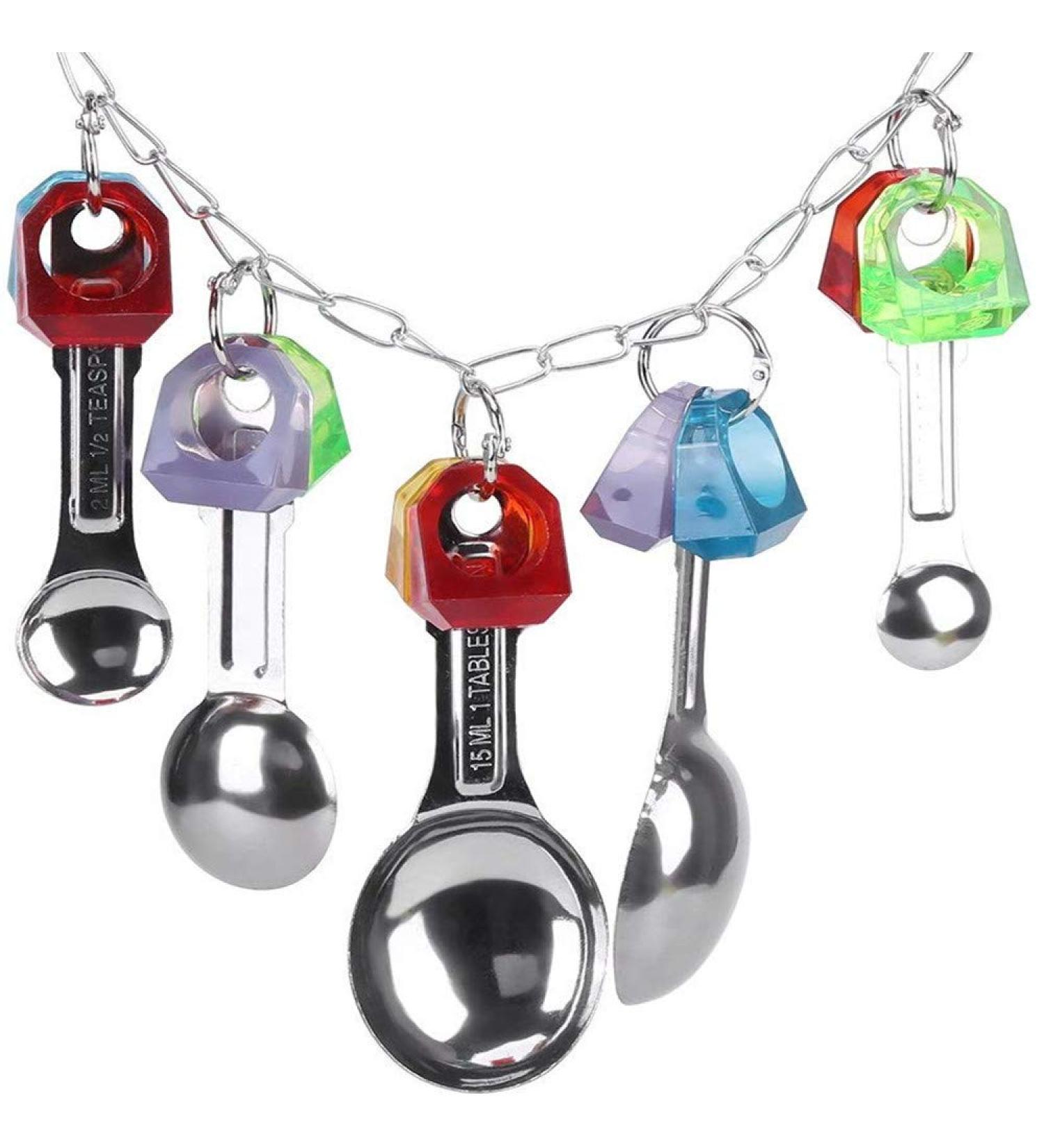 Ycnpeatt 1Piece Bird Swing Toys Parrot Hanging Chewing Toys for Parakeet Cockatiel Conure Cockatoo Macaw African Greys Parrot Cage Toys Blue - Buy Online on SooperMarket.com