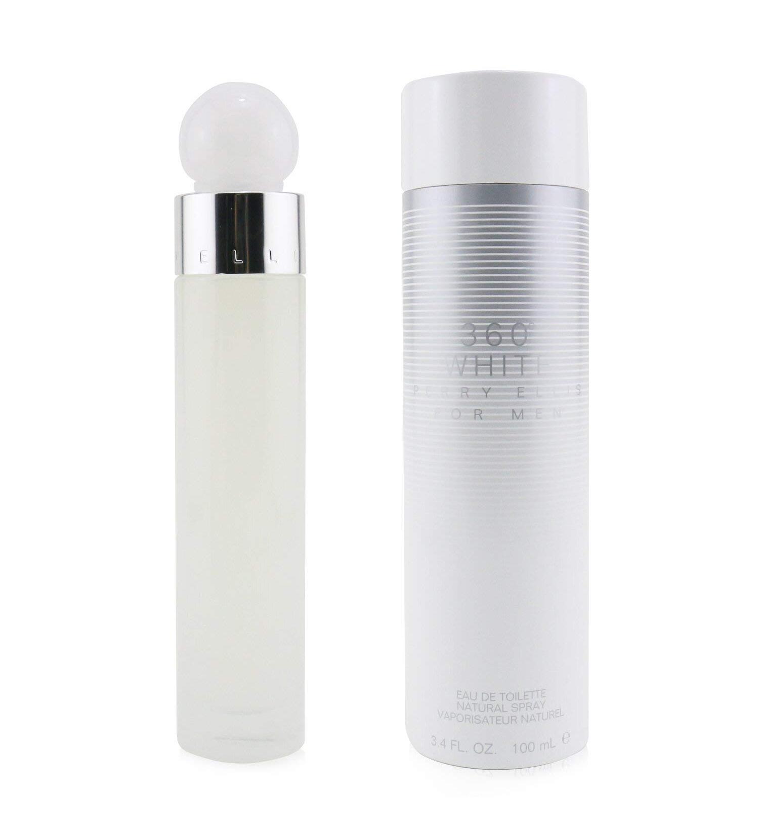 Perry Ellis 360 White 3.4 oz EDT Natural Spray Orange Vanilla 3.4 Fl Oz (Pack of 1) - Buy Online on SooperMarket.com