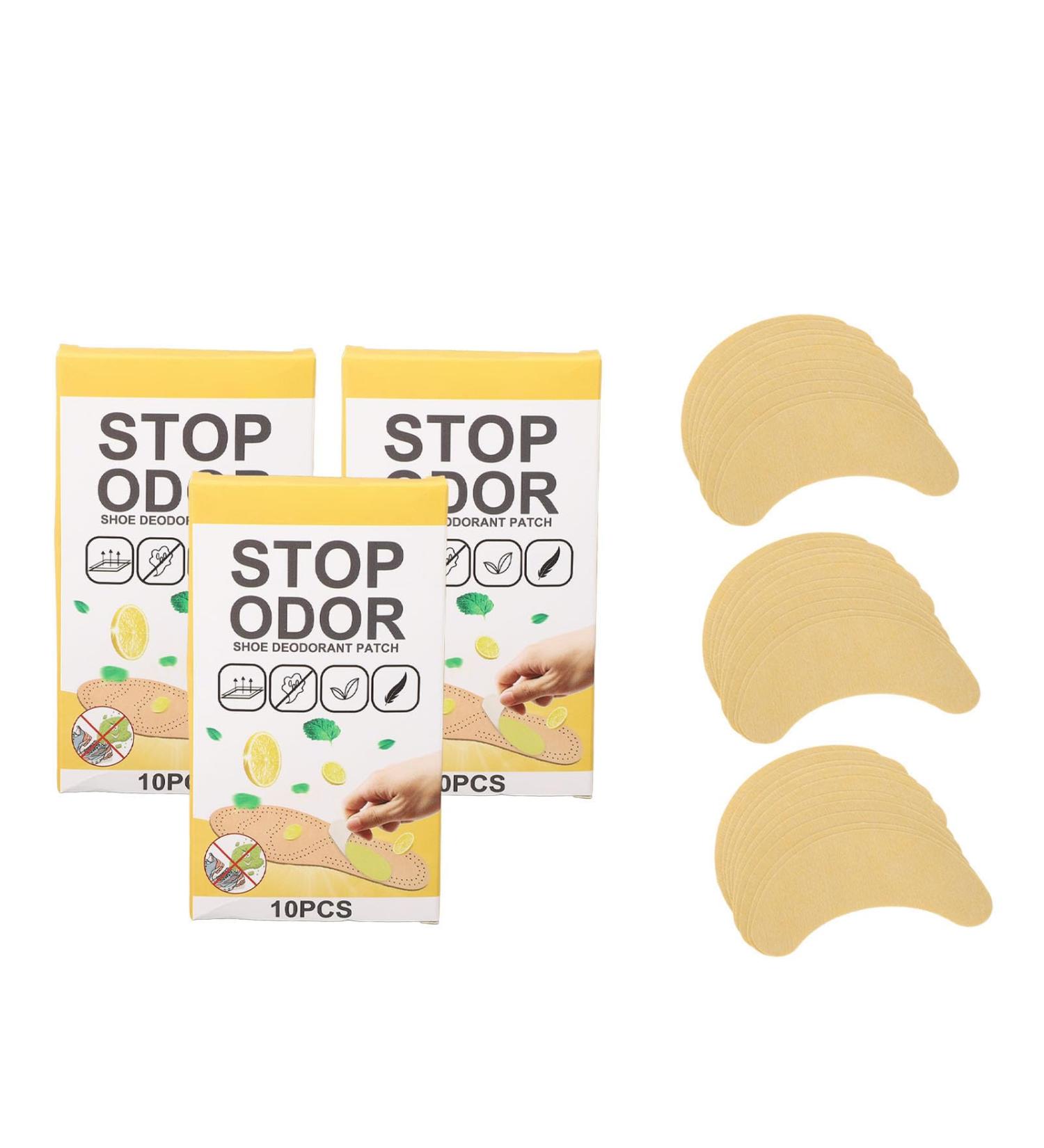 Ultra Breathable Shoe Deodorizing Stickers - 3 Packs of 10 | Stay Fresh & Odor-Free Shoes - International Shipping Available - Buy Online on SooperMarket.com
