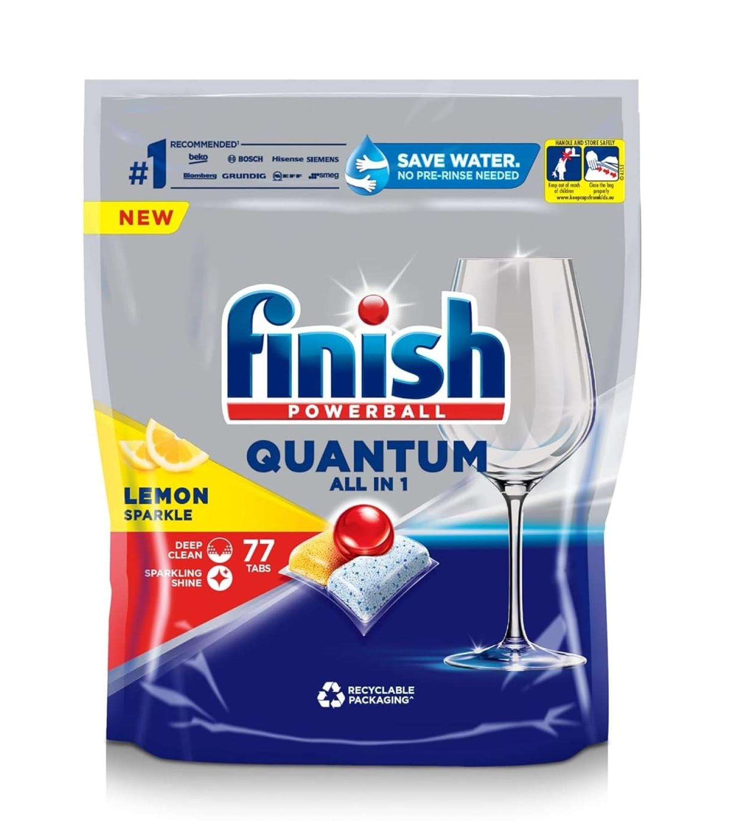 Finish Powerball Ultimate All In One Dishwasher Tablets Lemon 70ea