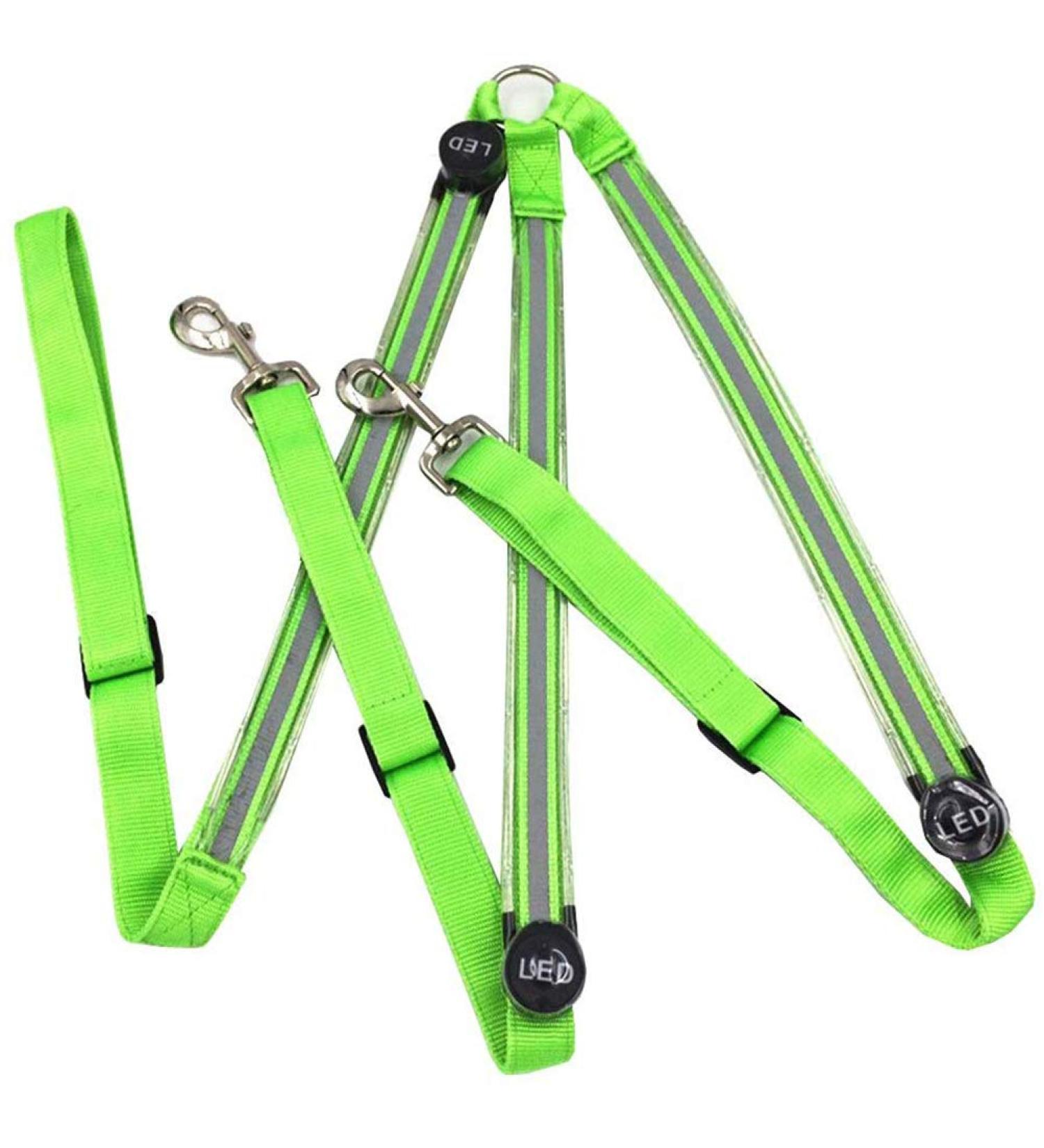 TYTOGE LED Horse Breatplate Collar Night Visible LED Horse Chest Collar Luminous Horse Chest Strap Safety Gear in Night Equipment Green - Buy Online on SooperMarket.com