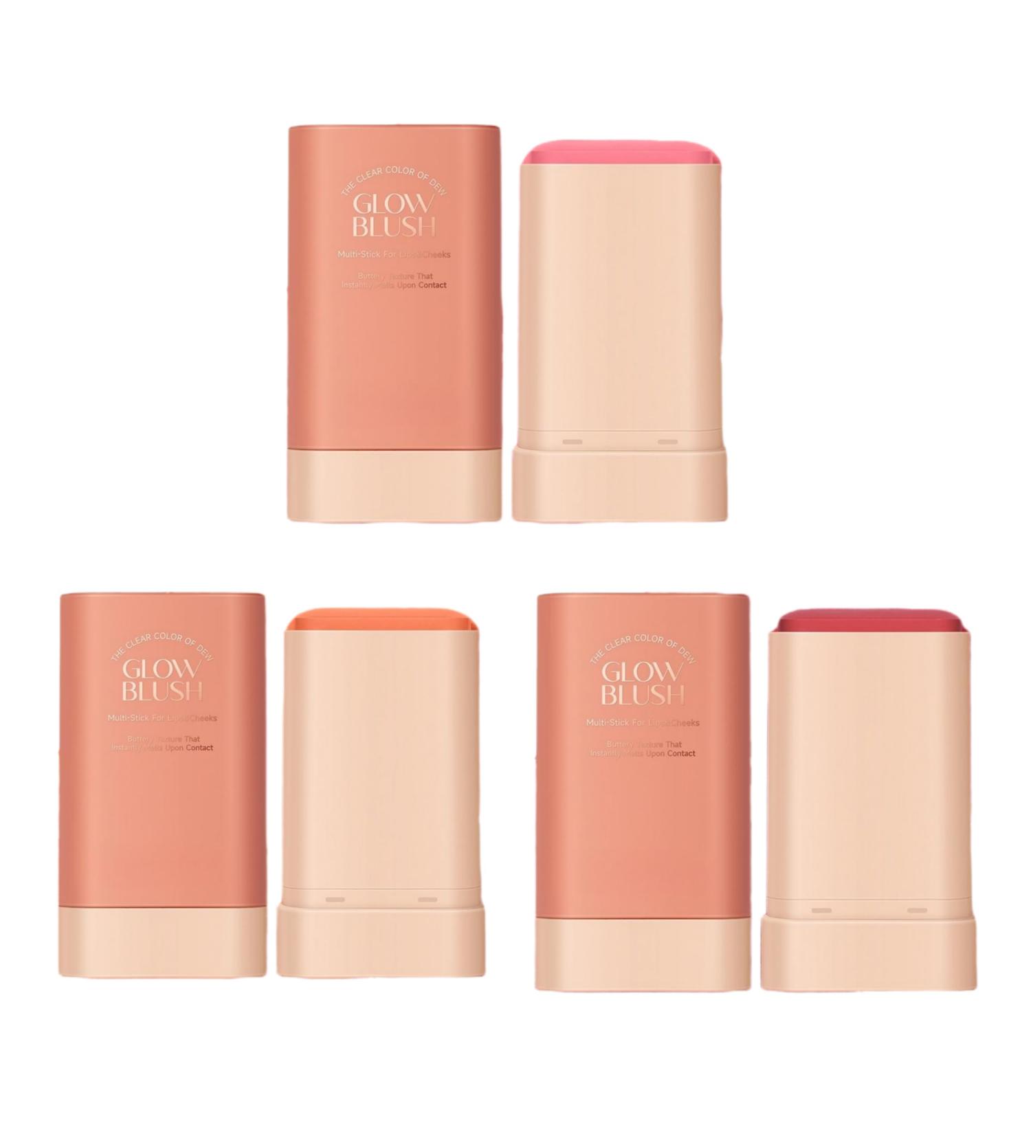 Lovelycat On the Go Makeup Blush Stick Long Lasting Natural Nude Makeup Tinted Moisture Stick Shadow Lips Cheek Waterproof Creamy Makeup Long Lasting Natural Nude Makeup for All Skin (3PC) - Buy Online on SooperMarket.com