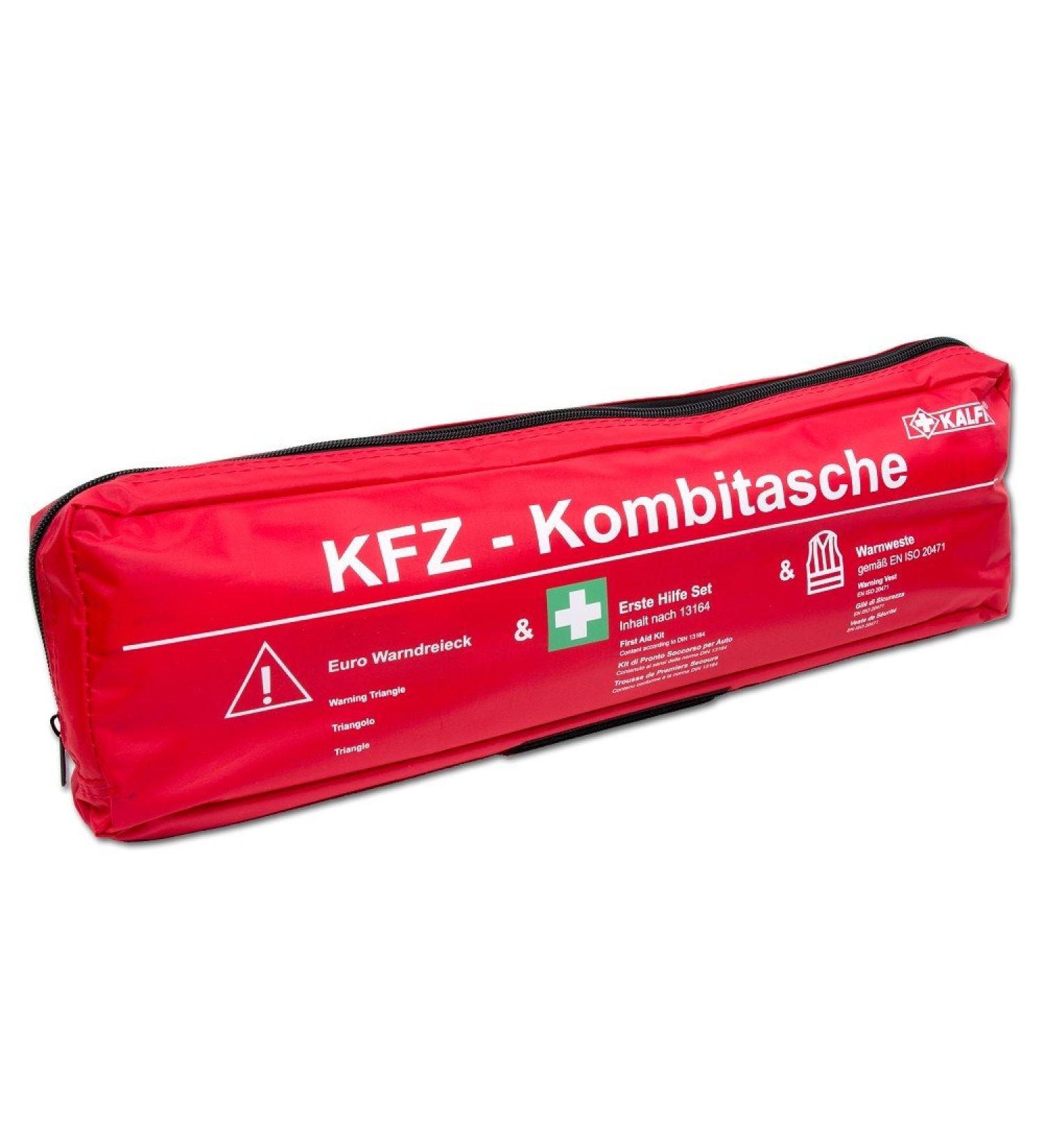 Kalff 7440 combi bag Trio DIN 13164 with warning triangle and safety vest