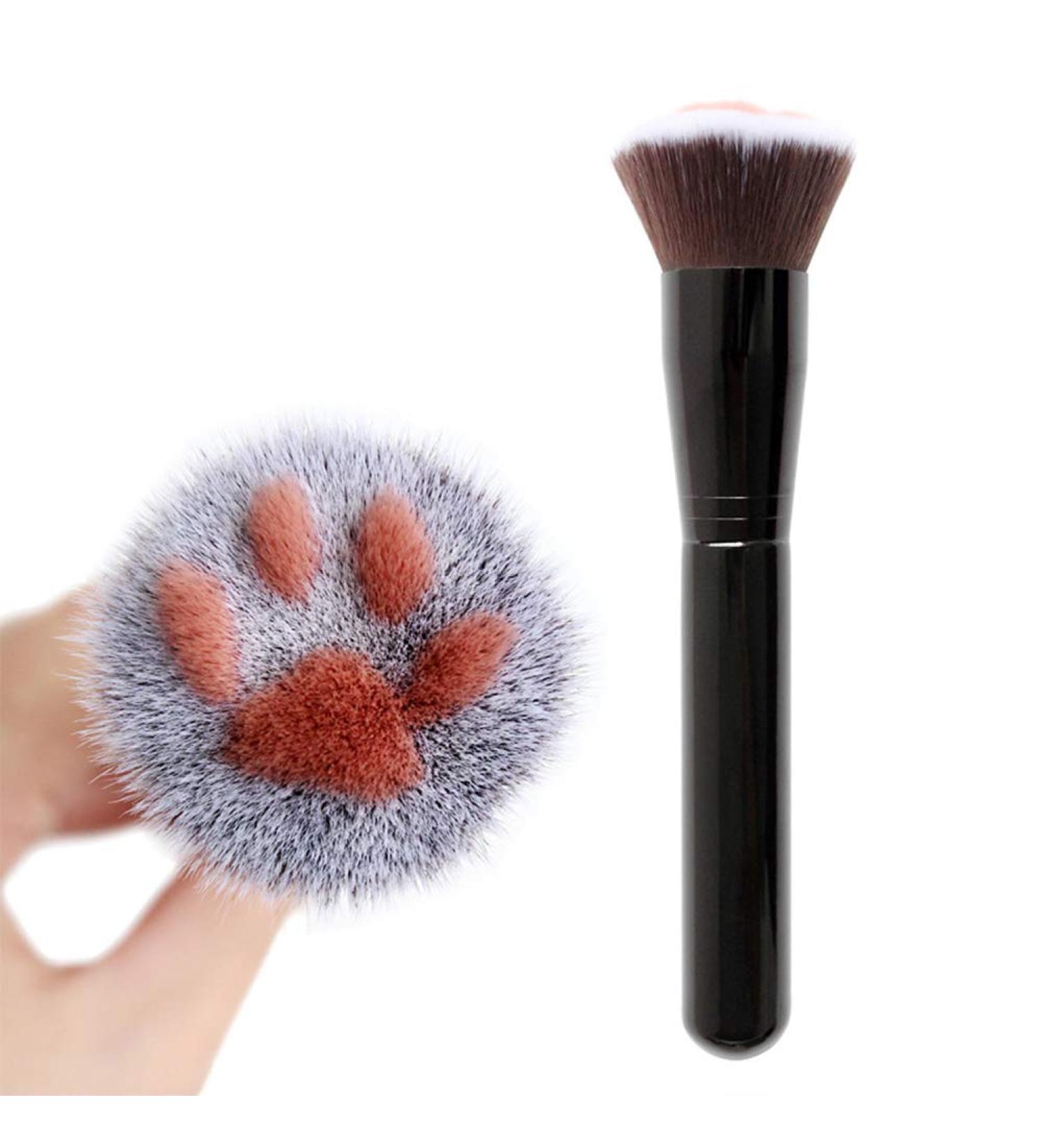 Professional Cat Paw Makeup Brush Soft Fiber Bristles for Perfect Blending Suitable for Foundation Pre Makeup and Repairing (a) - Buy Online on SooperMarket.com