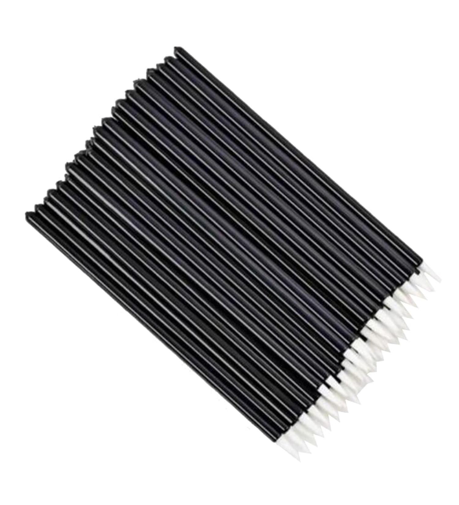 Geynutaly 100Piece Beauty Makeup Eyeliner Brushes Disposable Eyeliner Brush with Cap White - Buy Online on SooperMarket.com