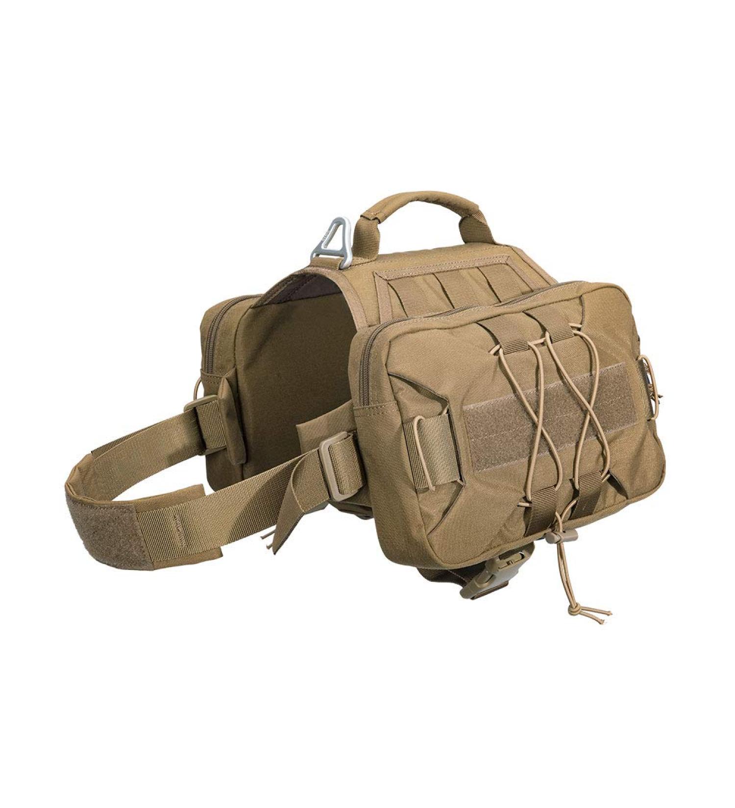Dog Saddle Bag Backpack for Travel Camping Hiking - COB Coyote Brown - Buy Online on SooperMarket.com