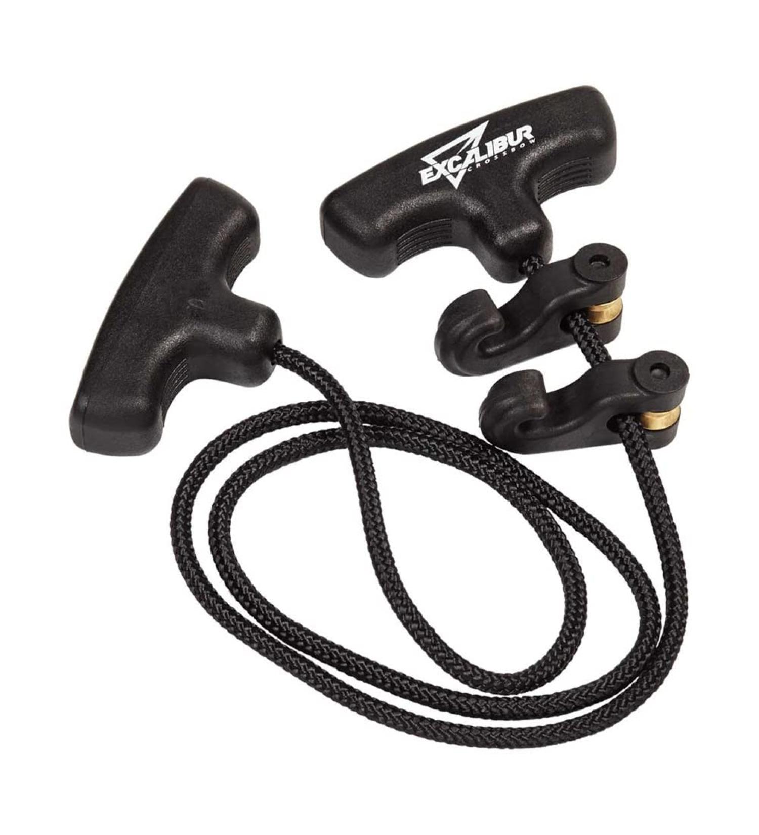 Excalibur Rope Cocking Aid - Archery Hunting Durable Versatile Double T-Handle Crossbow Cocking Device Assembled