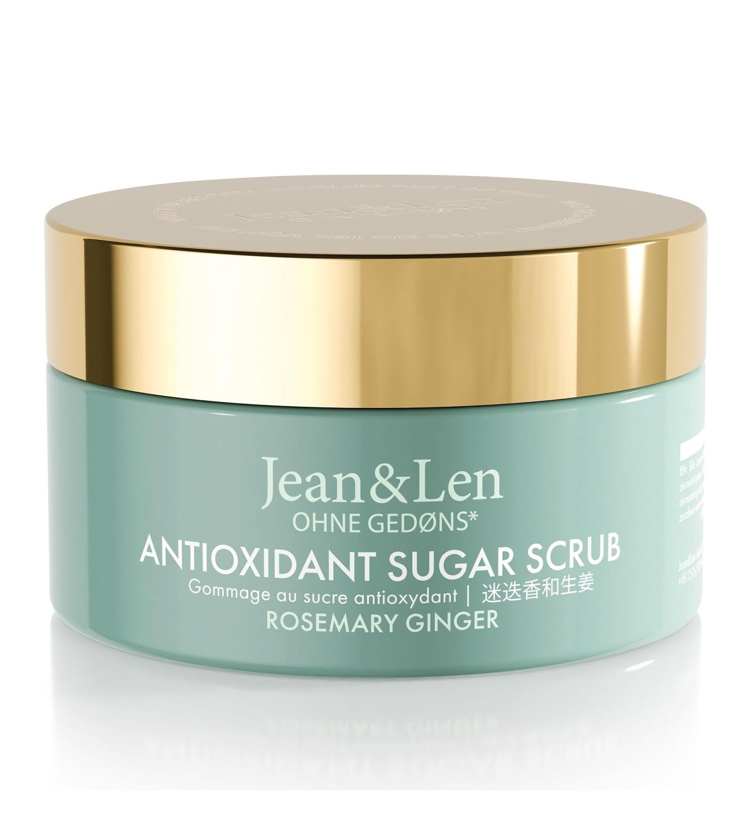 Jean & Len Antioxidant Sugar Scrub - Rosemary & Ginger | Paraben-Free Silicone-Free 200ml | Fragrant Exfoliating Experience - Buy Online on SooperMarket.com