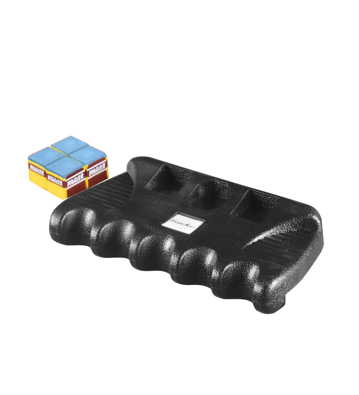 Gamesun 5-Hole Weighted Pool Cue Holder with Chalks - Cue Sticks Organizer - Buy Online on SooperMarket.com
